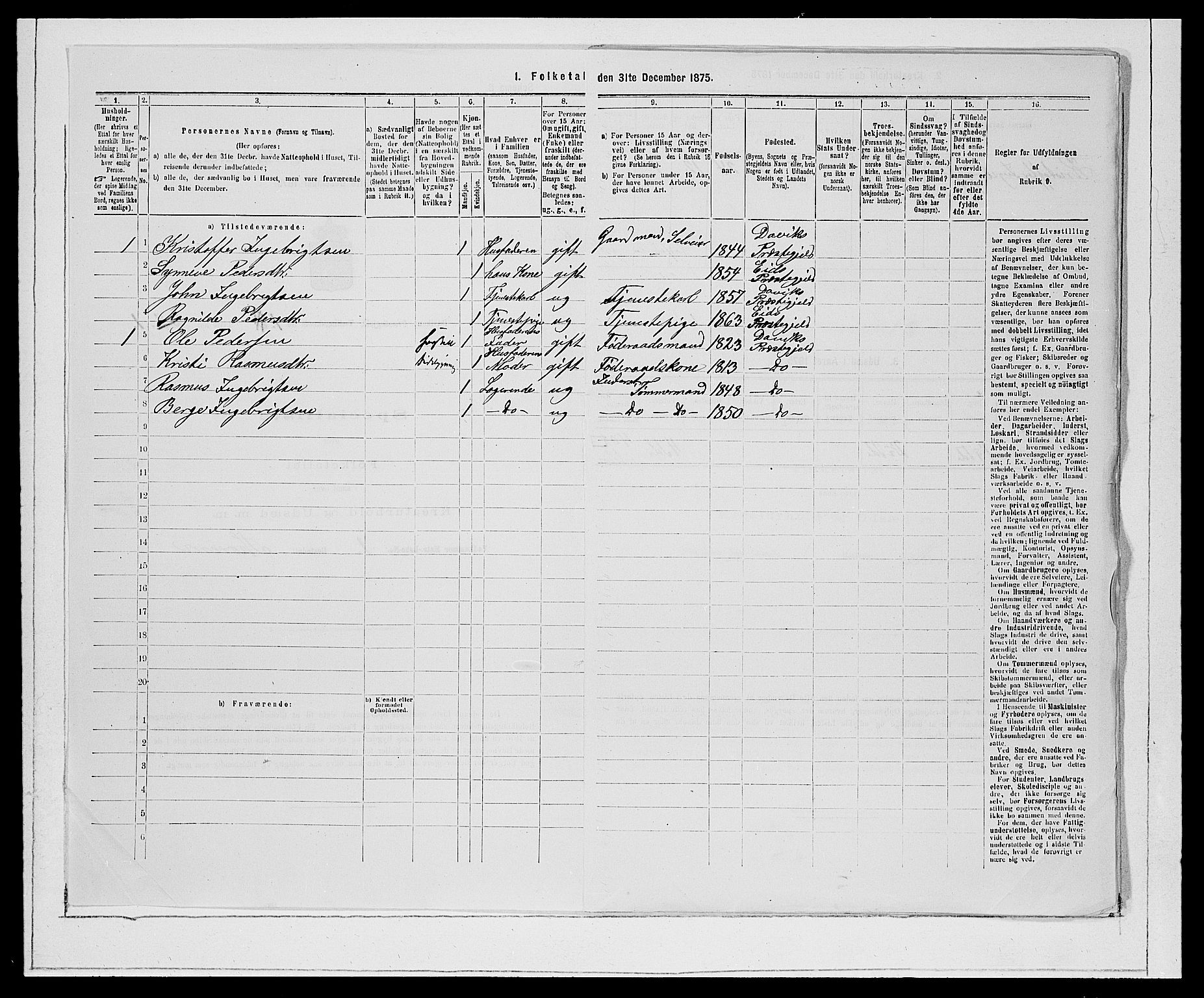 SAB, 1875 Census for 1442P Davik, 1875, p. 26