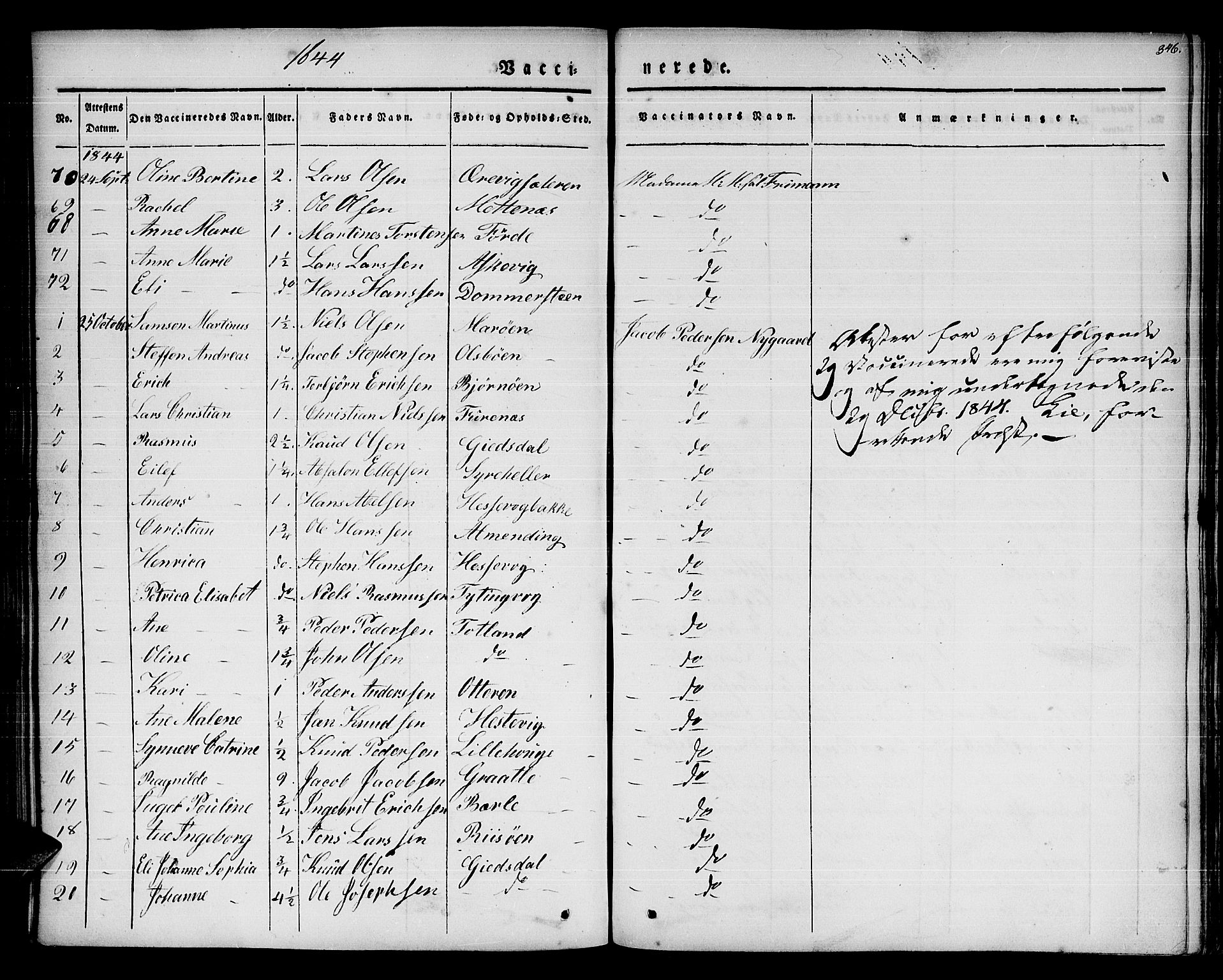 Davik sokneprestembete, AV/SAB-A-79701/H/Haa/Haaa/L0004: Parish register (official) no. A 4, 1830-1849, p. 346