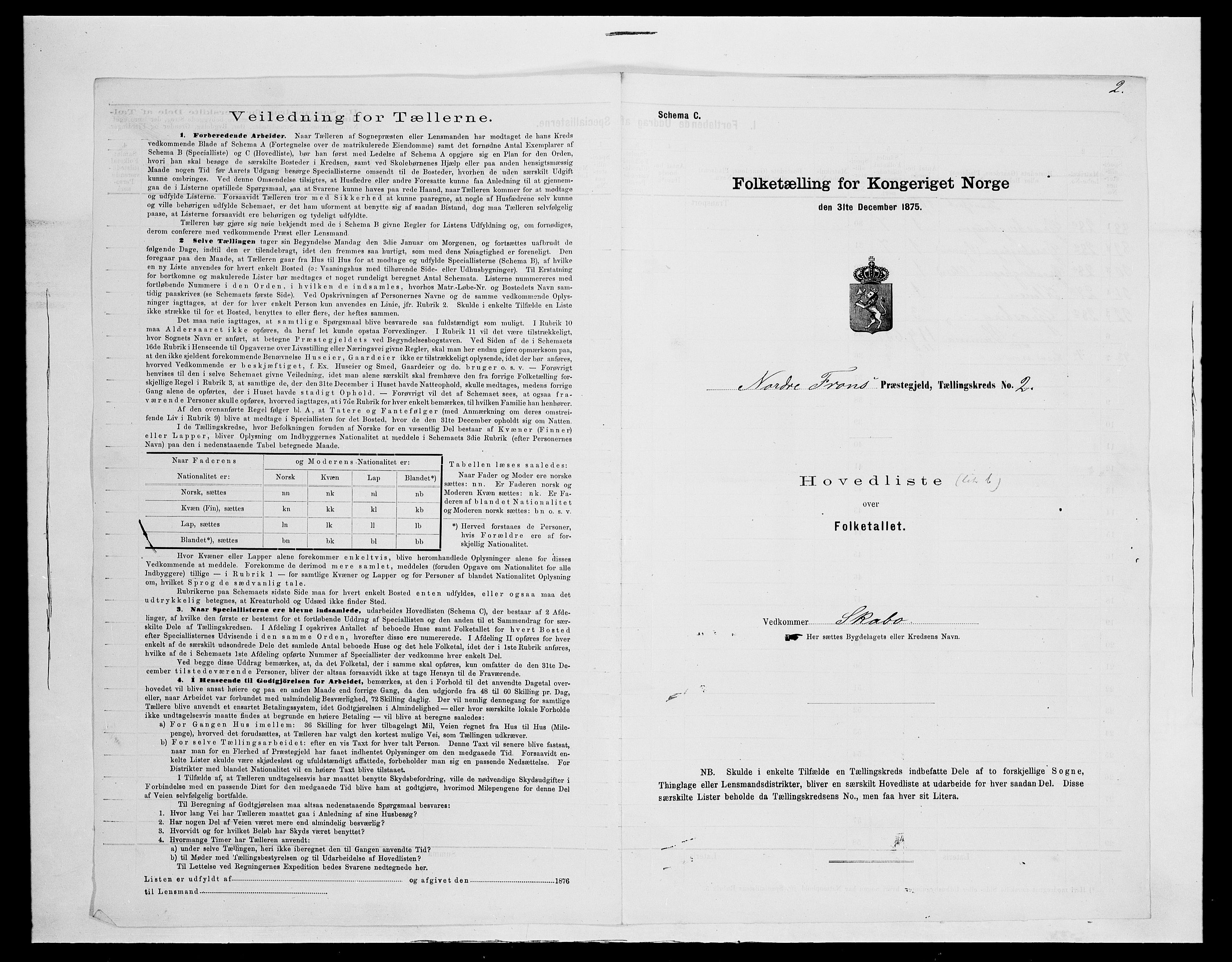 SAH, 1875 census for 0518P Nord-Fron, 1875, p. 28