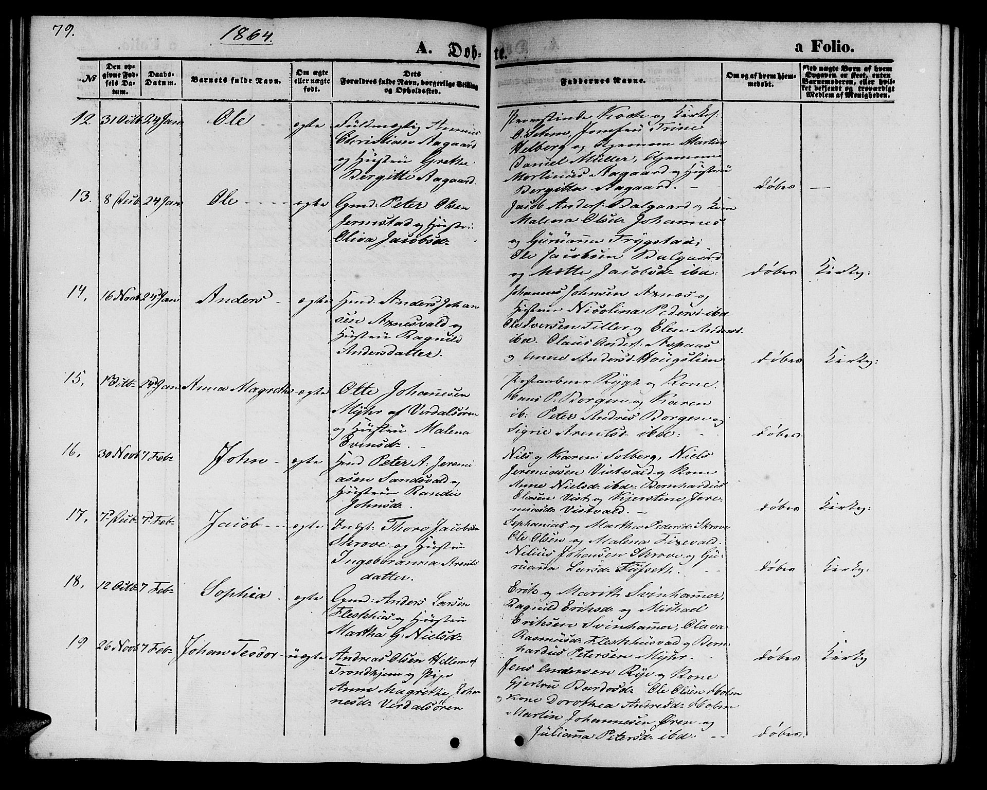 Ministerialprotokoller, klokkerbøker og fødselsregistre - Nord-Trøndelag, AV/SAT-A-1458/723/L0254: Parish register (copy) no. 723C02, 1858-1868, p. 79