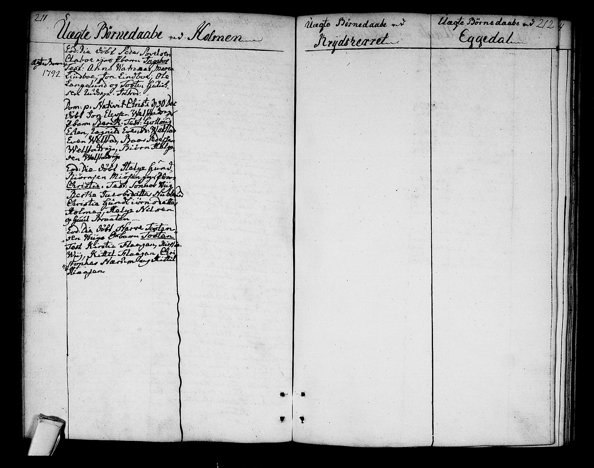 Sigdal kirkebøker, AV/SAKO-A-245/F/Fa/L0002: Parish register (official) no. I 2, 1778-1792, p. 211-212