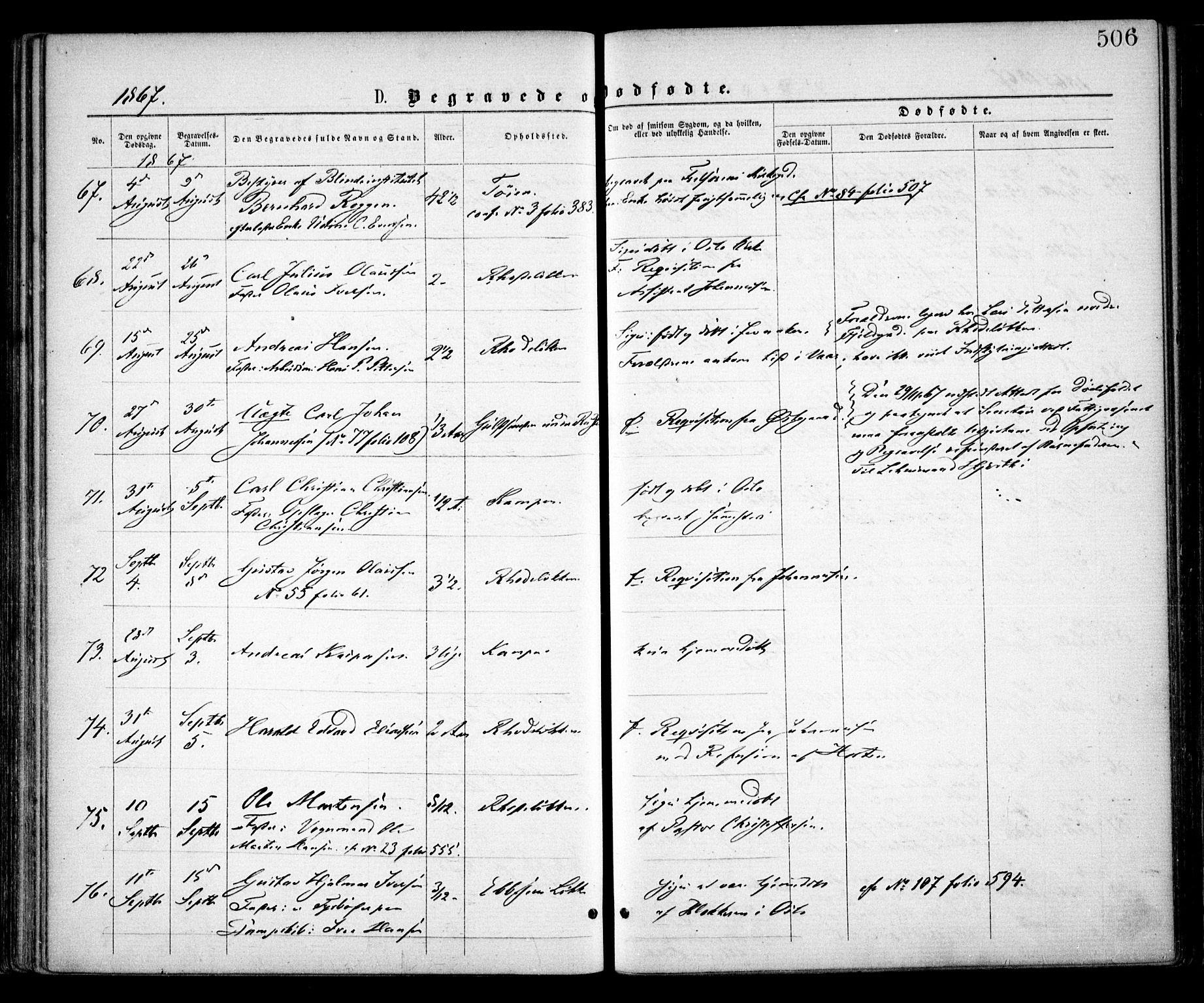 Østre Aker prestekontor Kirkebøker, AV/SAO-A-10840/F/Fa/L0001: Parish register (official) no. I 1, 1861-1869, p. 506