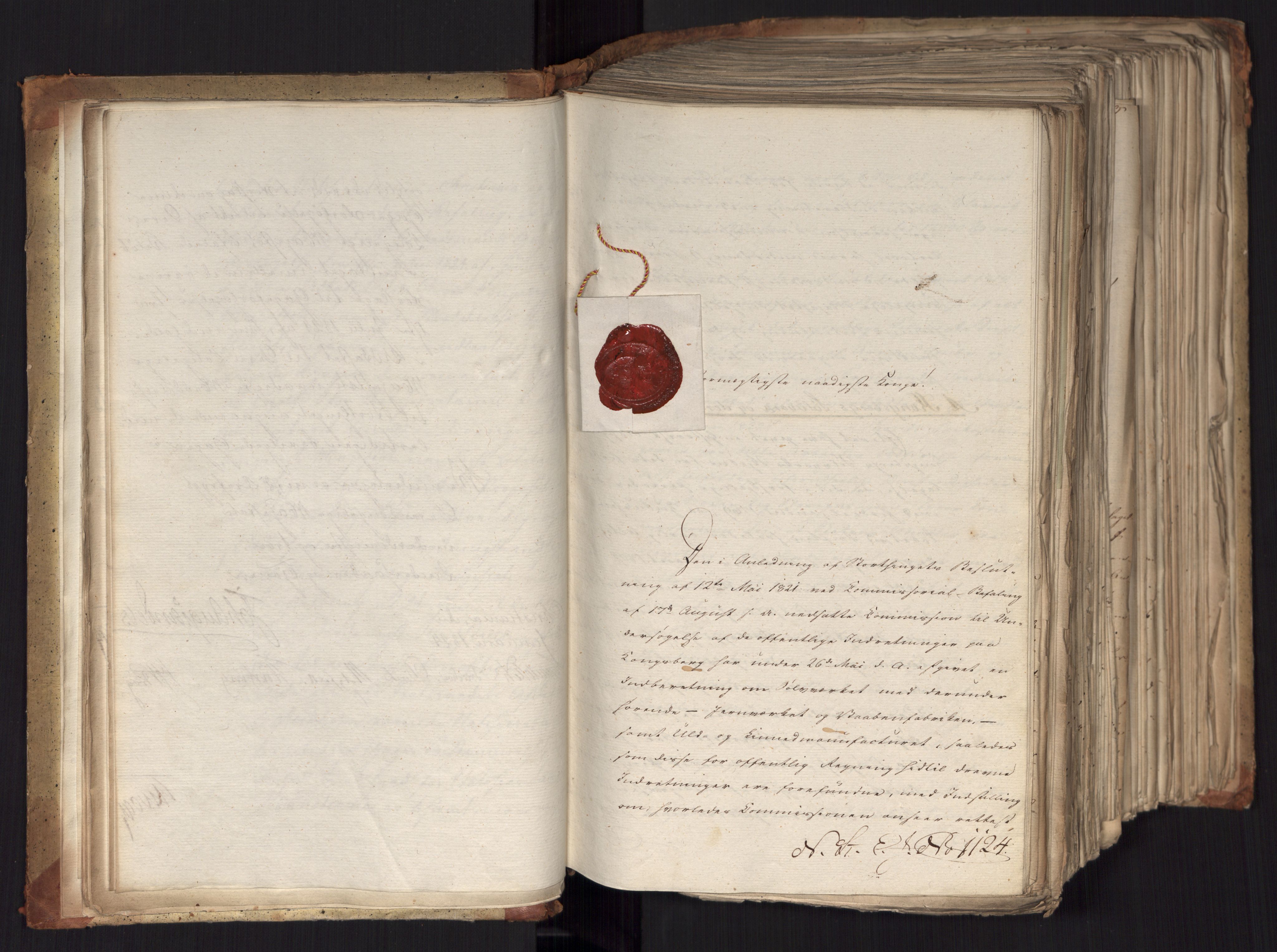 Statsrådsavdelingen i Stockholm, AV/RA-S-1003/D/Da/L0037: Regjeringsinnstillinger nr. 1115-1403, 1824, p. 22