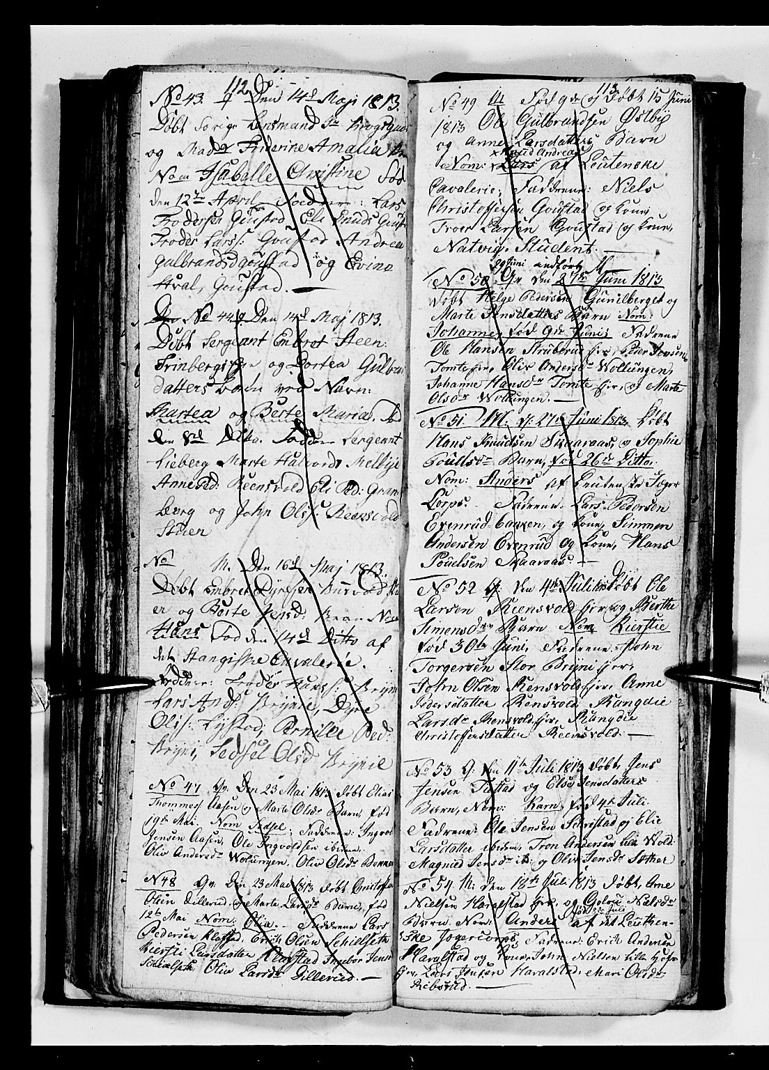 Romedal prestekontor, AV/SAH-PREST-004/L/L0004: Parish register (copy) no. 4, 1807-1814, p. 112-113