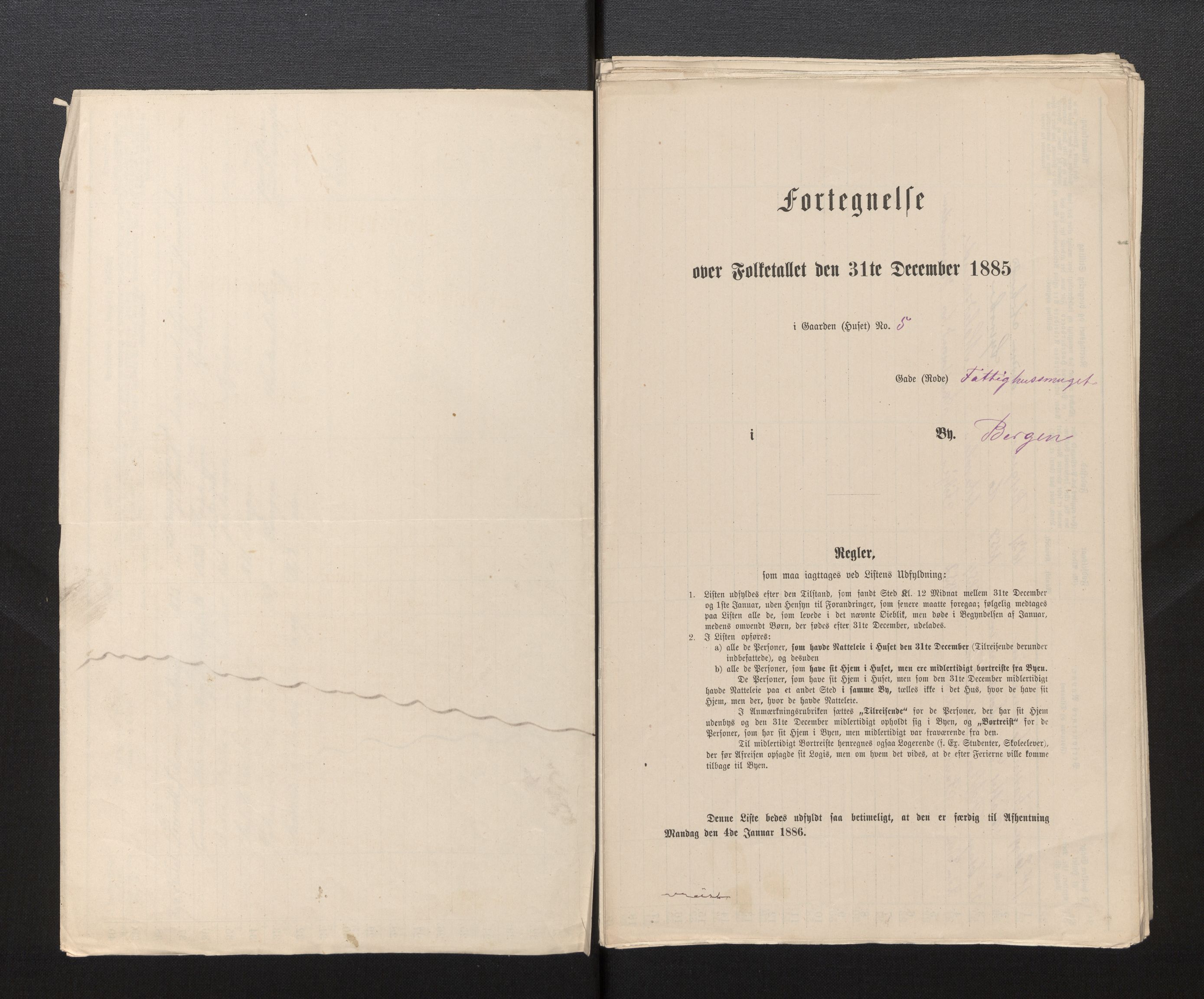 SAB, 1885 census for 1301 Bergen, 1885, p. 1169