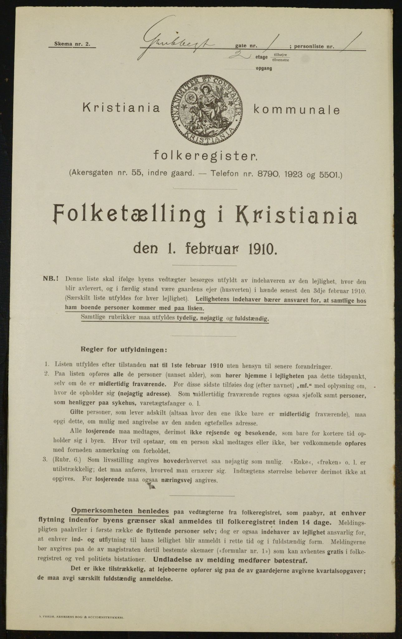 OBA, Municipal Census 1910 for Kristiania, 1910, p. 28920