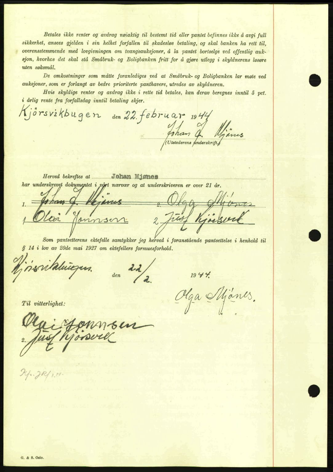 Nordmøre sorenskriveri, AV/SAT-A-4132/1/2/2Ca: Mortgage book no. B91, 1943-1944, Diary no: : 493/1944