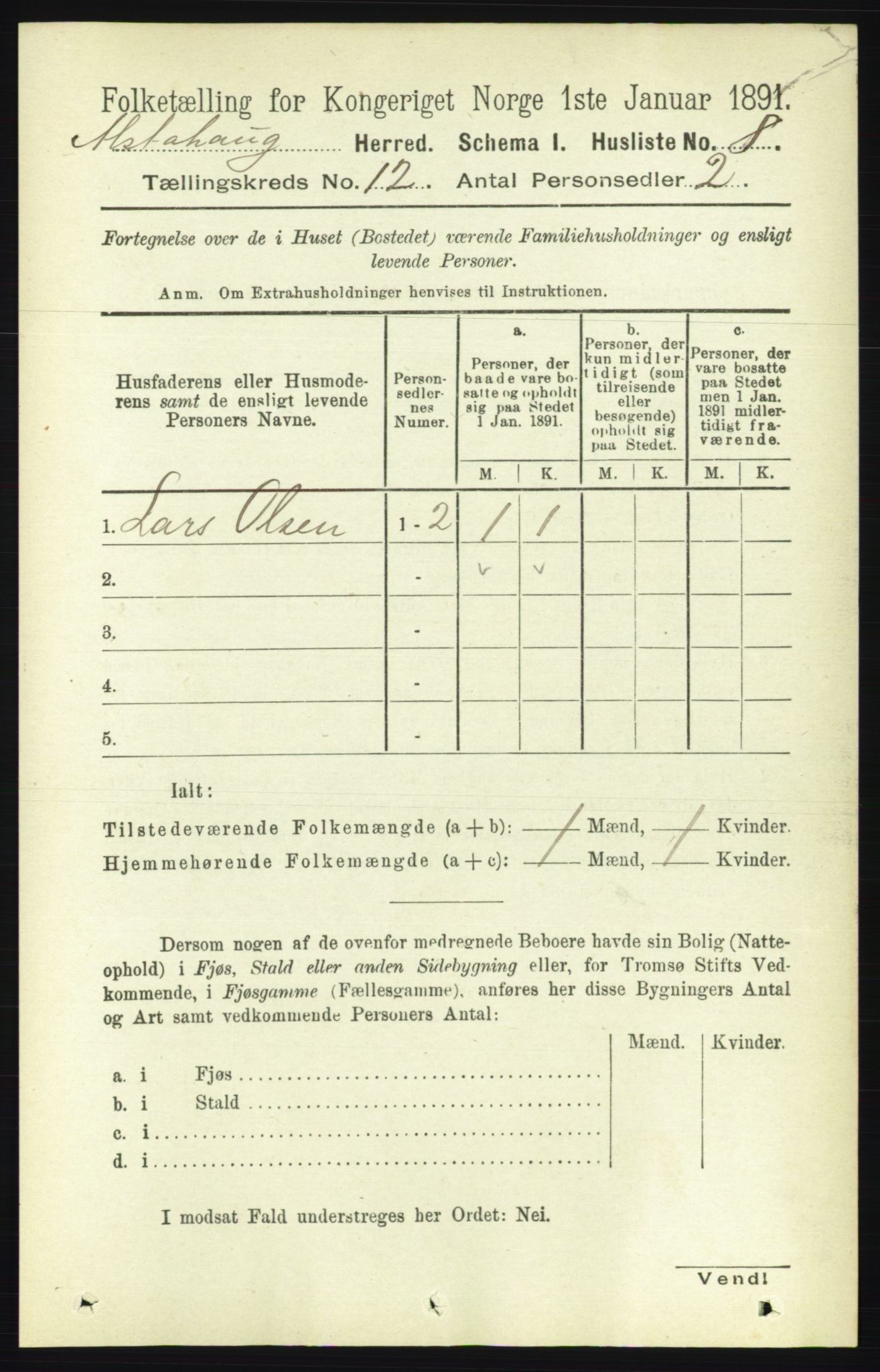 RA, 1891 census for 1820 Alstahaug, 1891, p. 4229