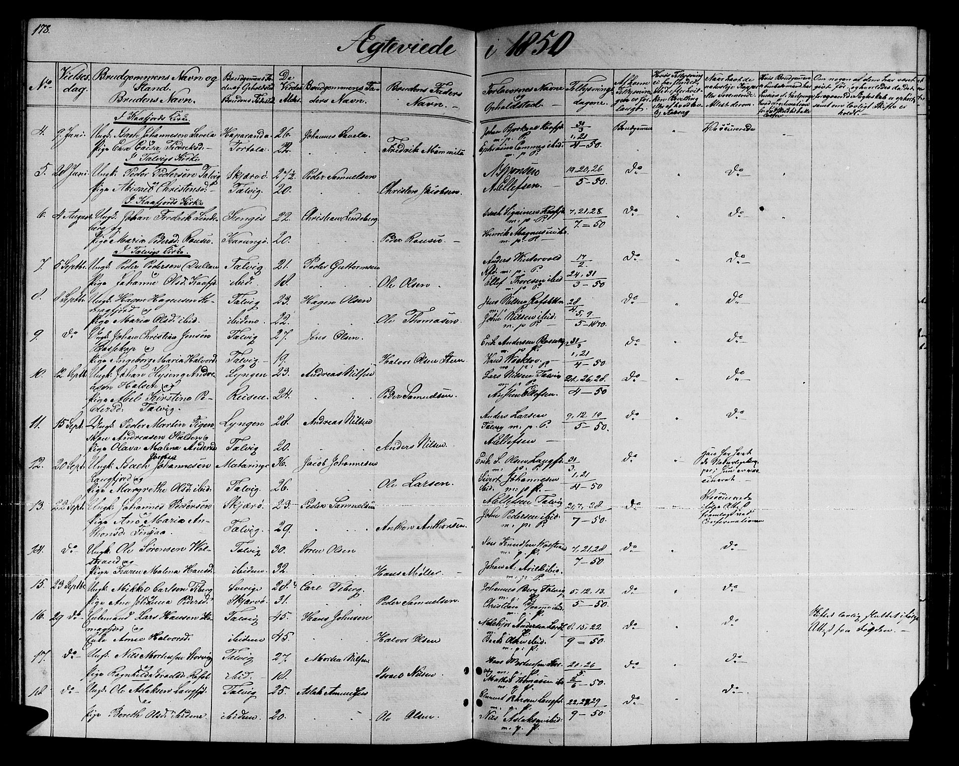 Talvik sokneprestkontor, SATØ/S-1337/H/Hb/L0001klokker: Parish register (copy) no. 1, 1847-1863, p. 178