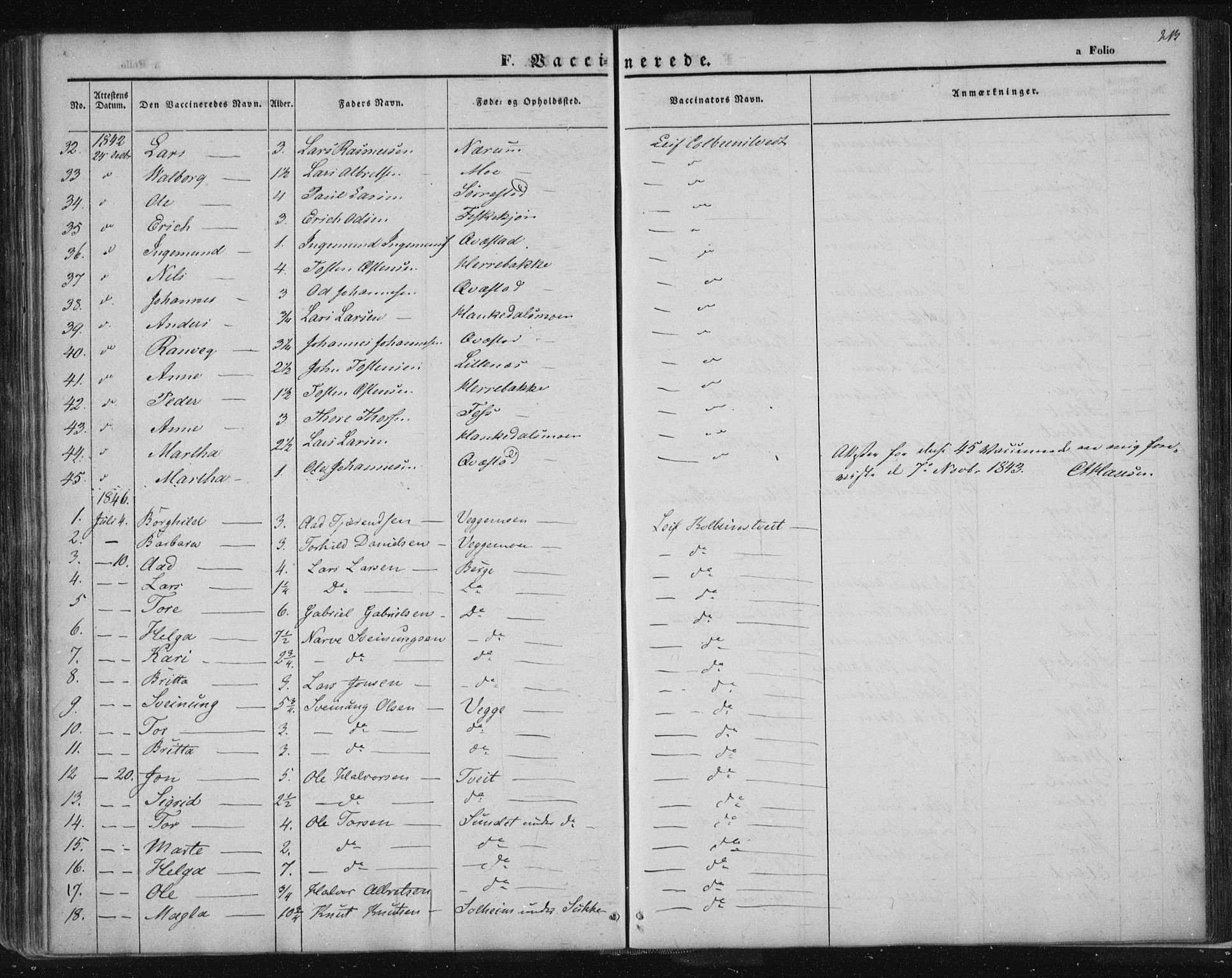 Suldal sokneprestkontor, SAST/A-101845/01/IV/L0008: Parish register (official) no. A 8, 1836-1853, p. 213