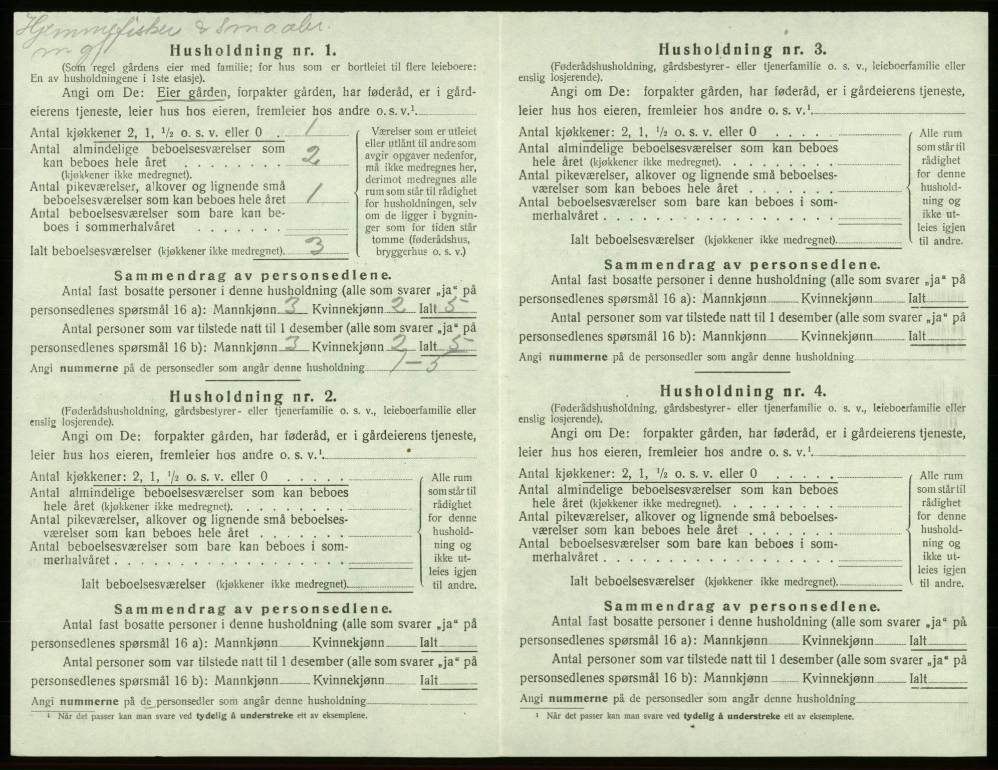 SAB, 1920 census for Valestrand, 1920, p. 248