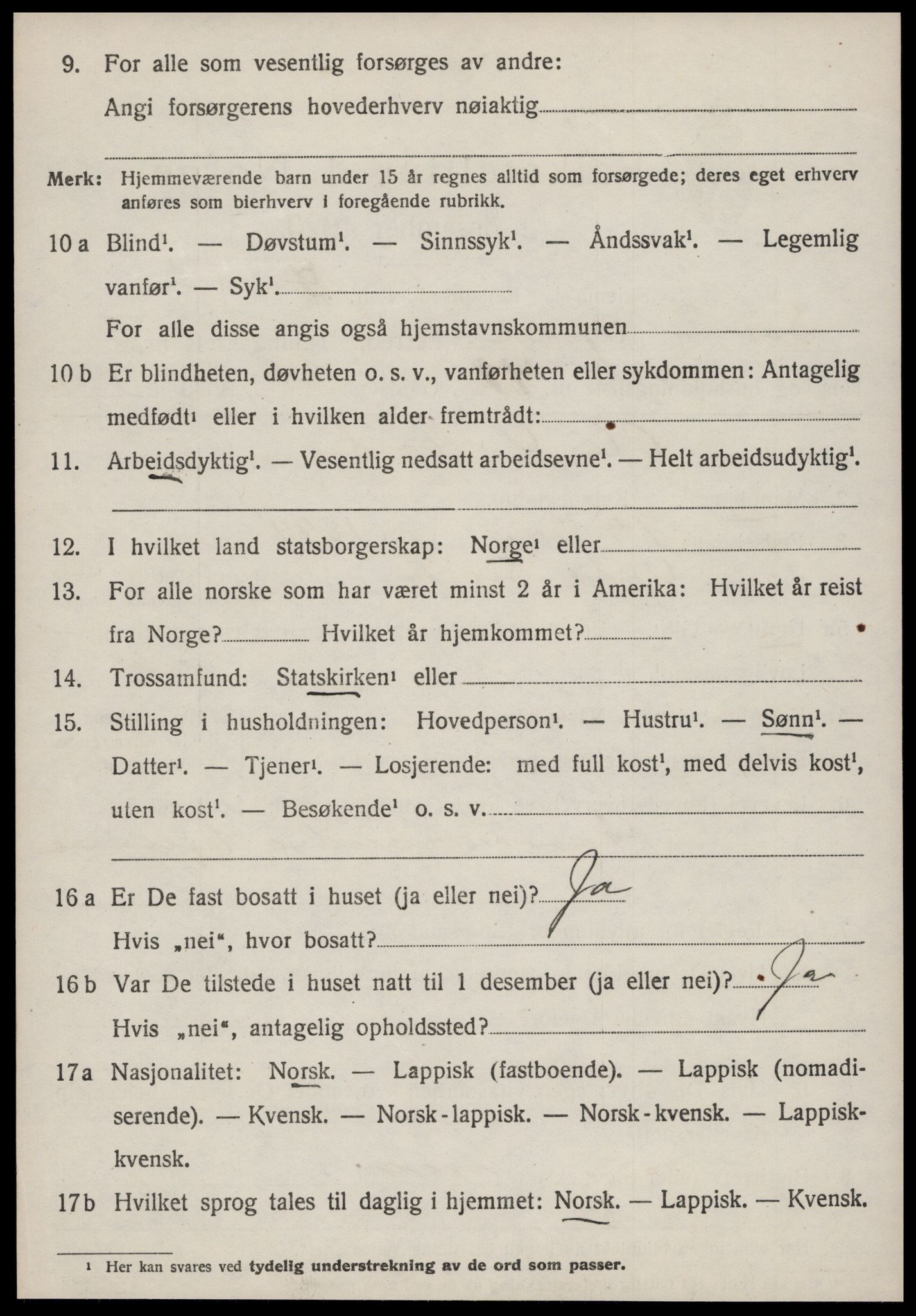 SAT, 1920 census for Oppdal, 1920, p. 3626