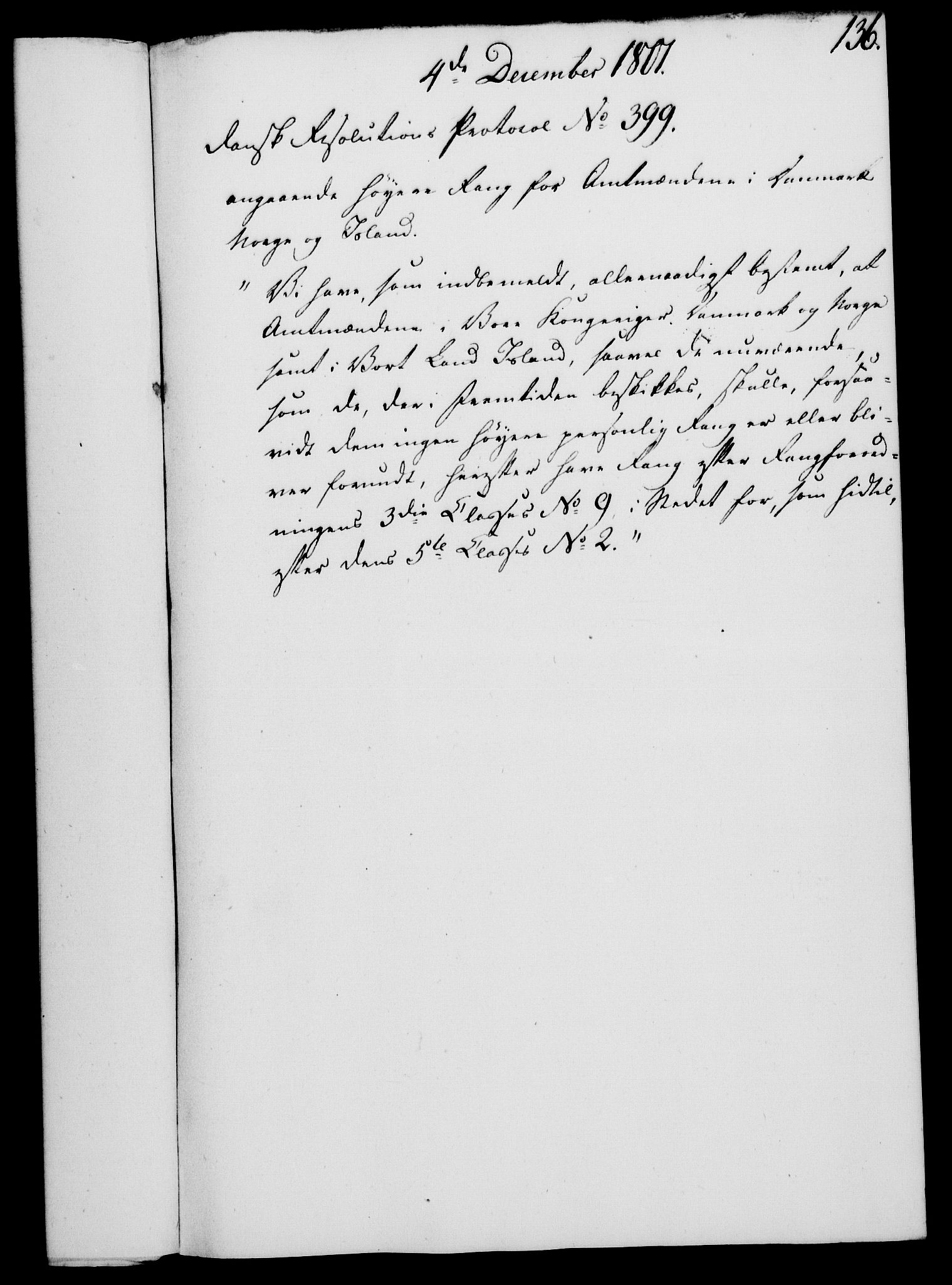 Rentekammeret, Kammerkanselliet, AV/RA-EA-3111/G/Gf/Gfa/L0083: Norsk relasjons- og resolusjonsprotokoll (merket RK 52.83), 1801, p. 777