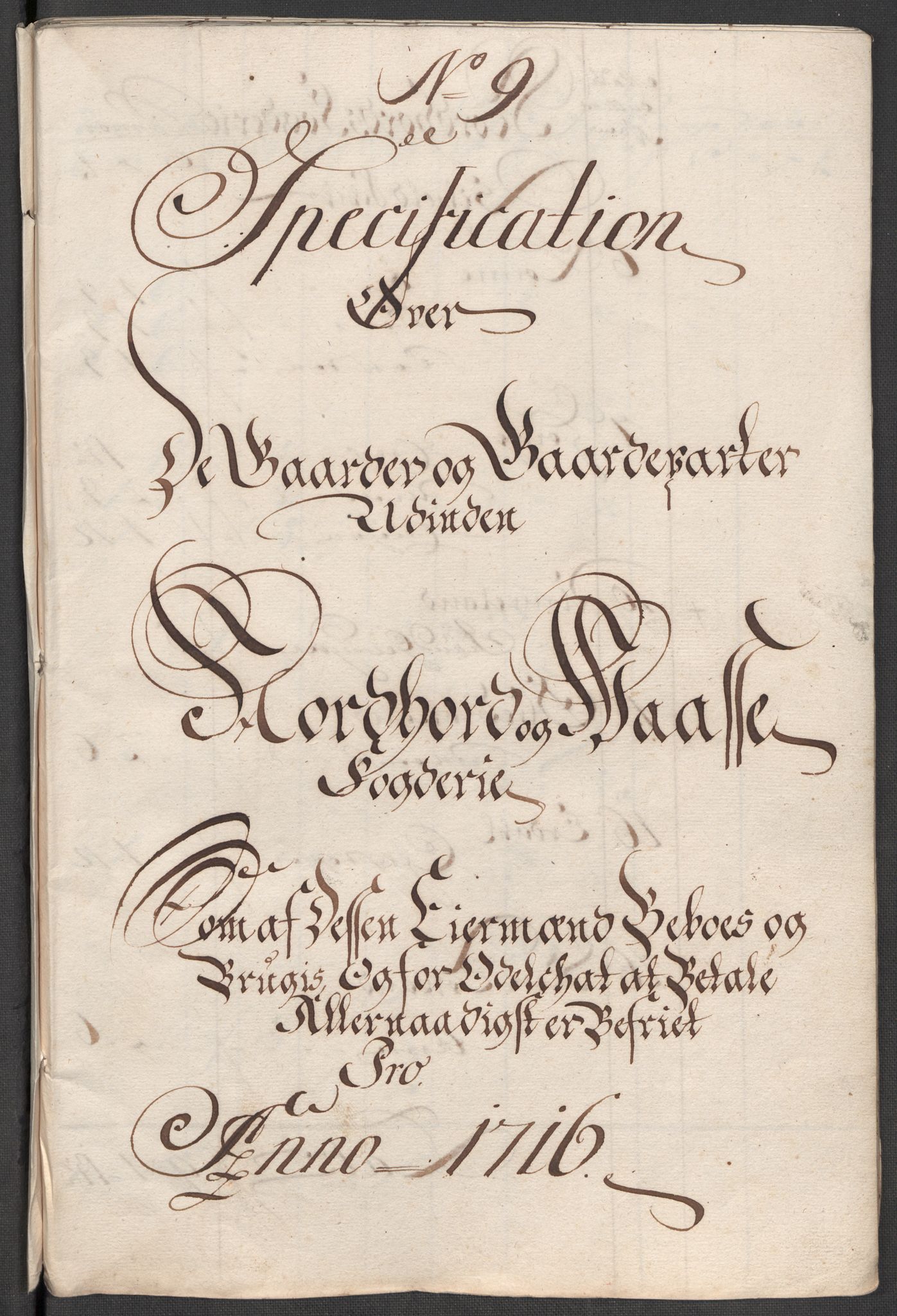 Rentekammeret inntil 1814, Reviderte regnskaper, Fogderegnskap, AV/RA-EA-4092/R51/L3199: Fogderegnskap Nordhordland og Voss, 1716, p. 204