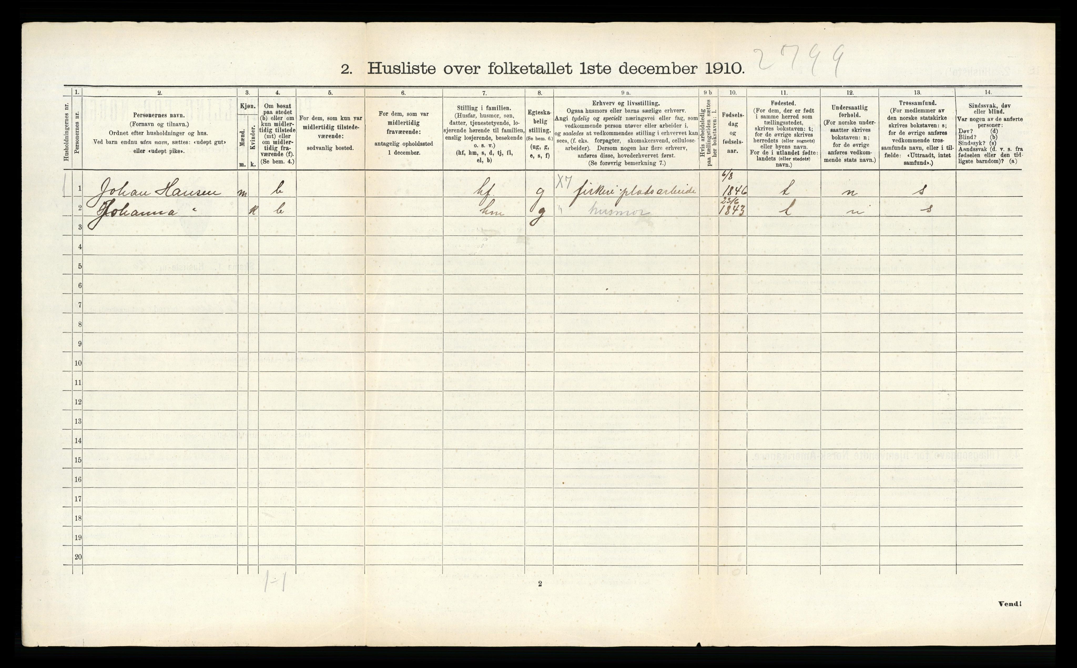 RA, 1910 census for Bodin, 1910, p. 1134