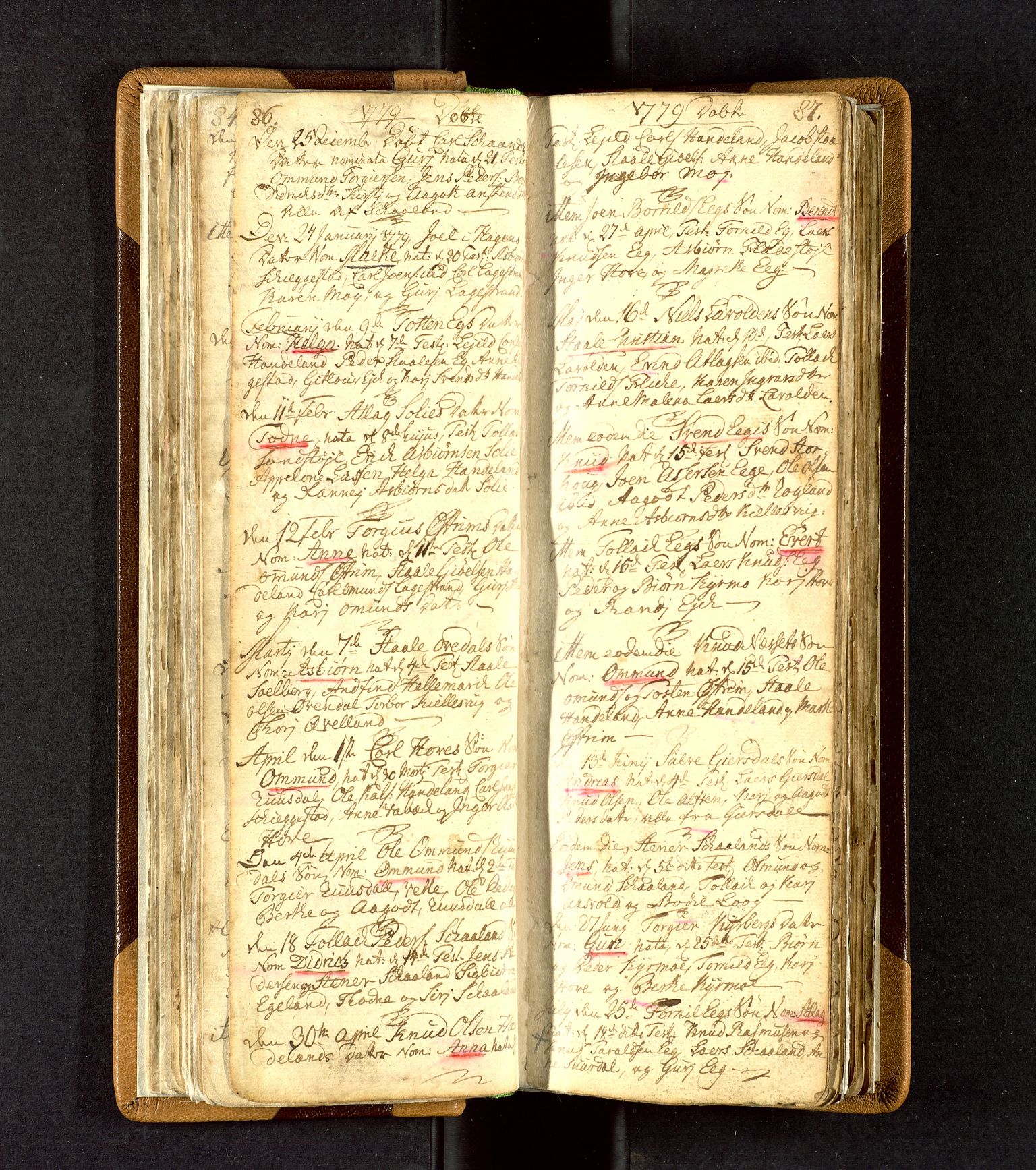 Lund sokneprestkontor, AV/SAST-A-101809/S06/L0003: Parish register (official) no. A 3, 1761-1801, p. 86-87