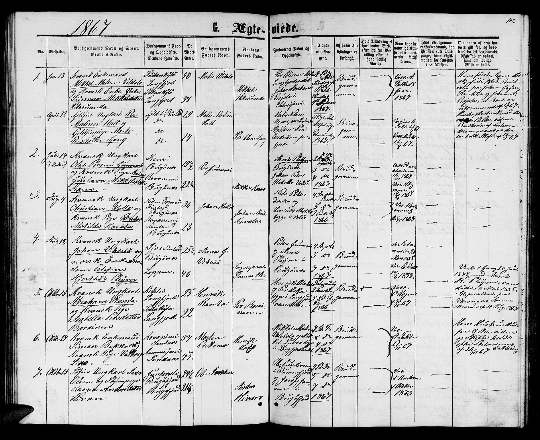 Sør-Varanger sokneprestkontor, SATØ/S-1331/H/Hb/L0001klokker: Parish register (copy) no. 1, 1863-1872, p. 102