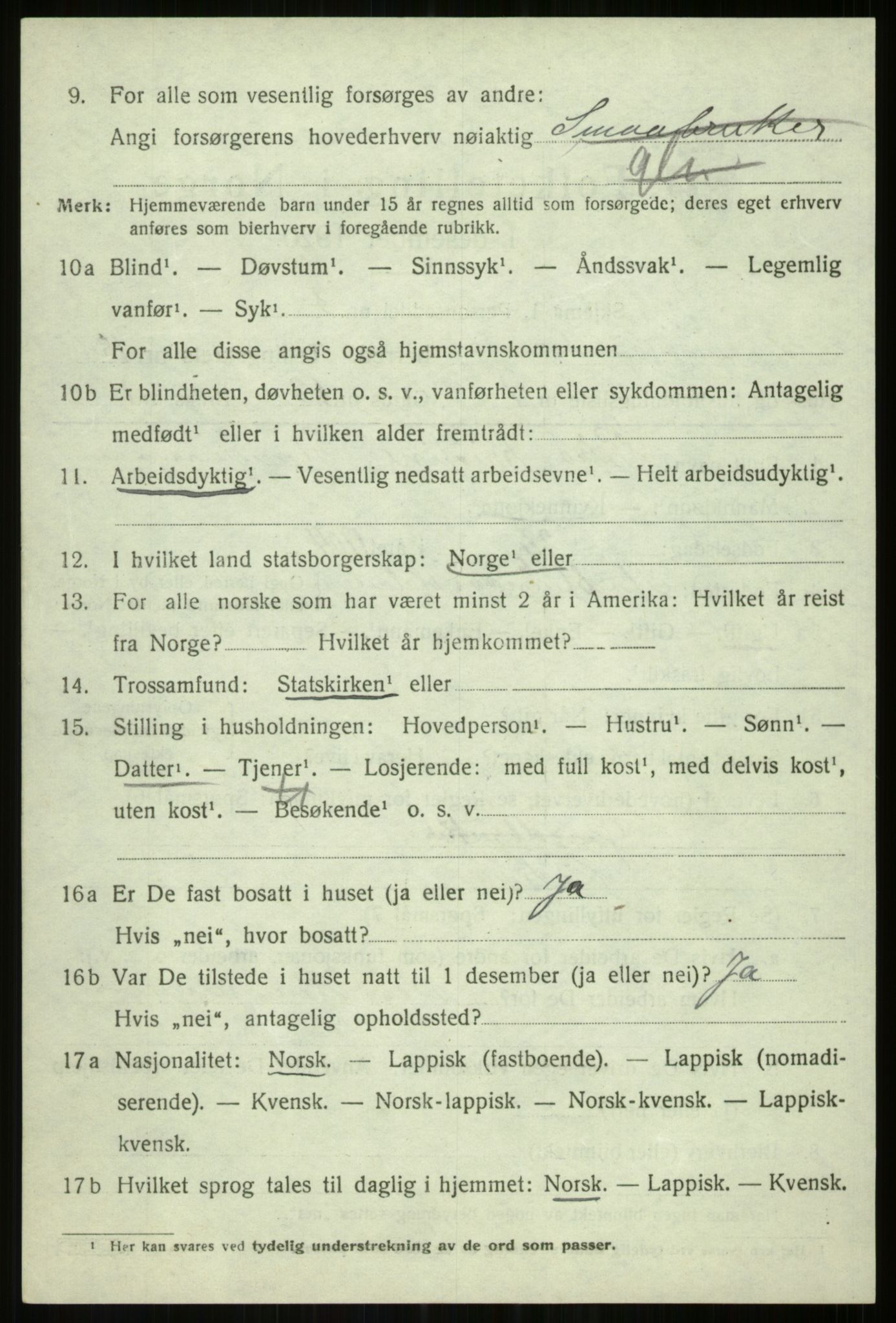 SATØ, 1920 census for Tromsøysund, 1920, p. 7967