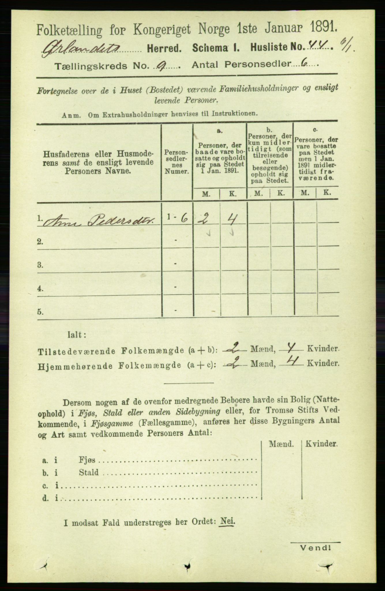 RA, 1891 census for 1621 Ørland, 1891, p. 3790