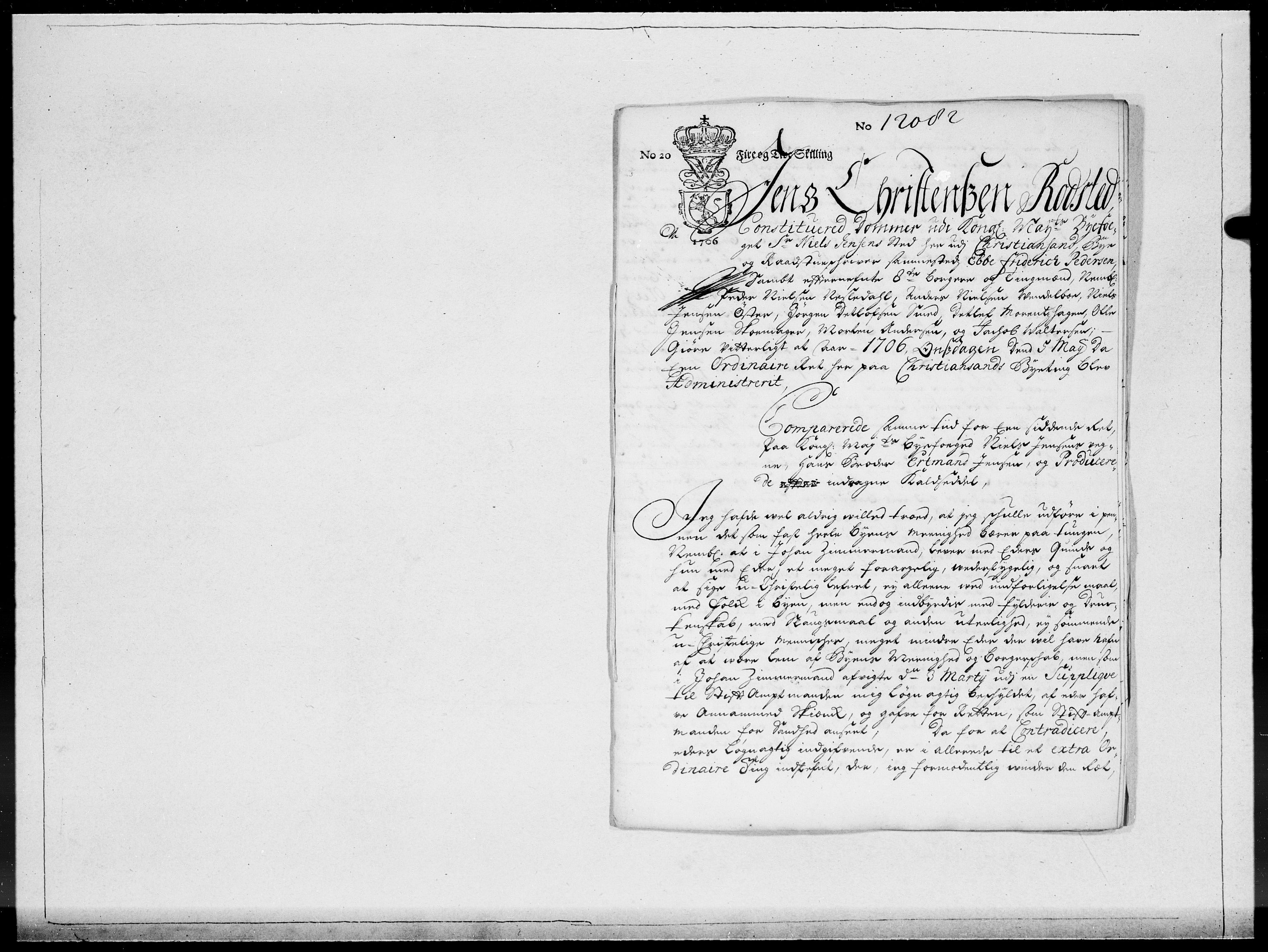 Danske Kanselli 1572-1799, AV/RA-EA-3023/F/Fc/Fcc/Fcca/L0060: Norske innlegg 1572-1799, Mgl. nov.-des., 1706, p. 386