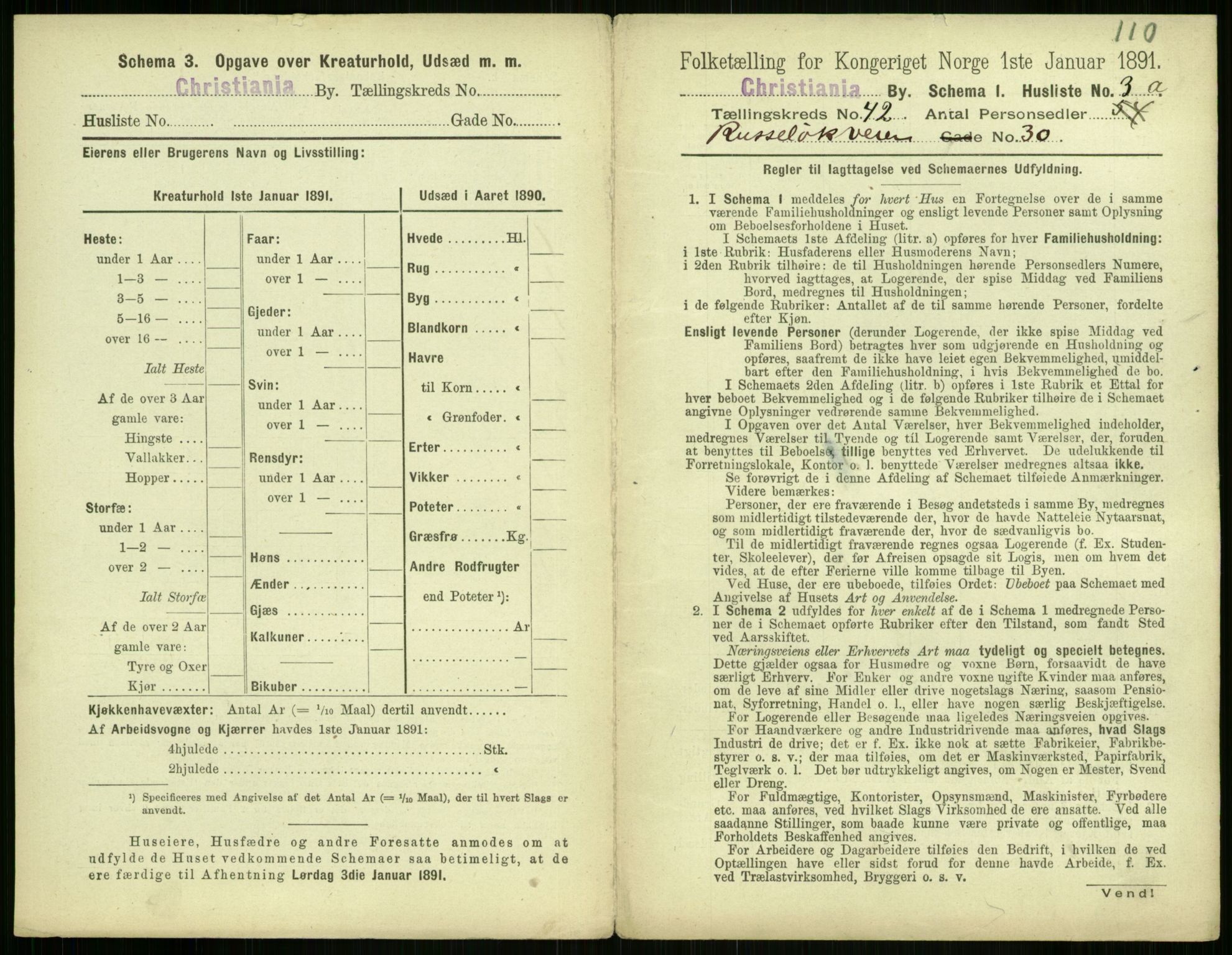 RA, 1891 census for 0301 Kristiania, 1891, p. 24666