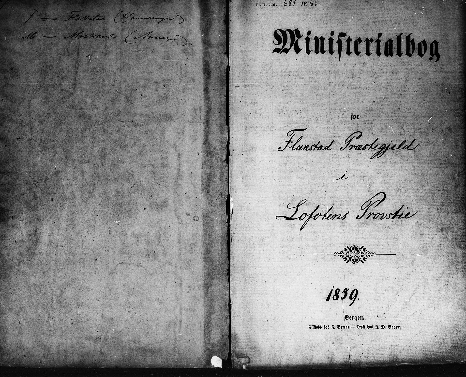 Ministerialprotokoller, klokkerbøker og fødselsregistre - Nordland, SAT/A-1459/885/L1203: Parish register (official) no. 885A04, 1859-1877
