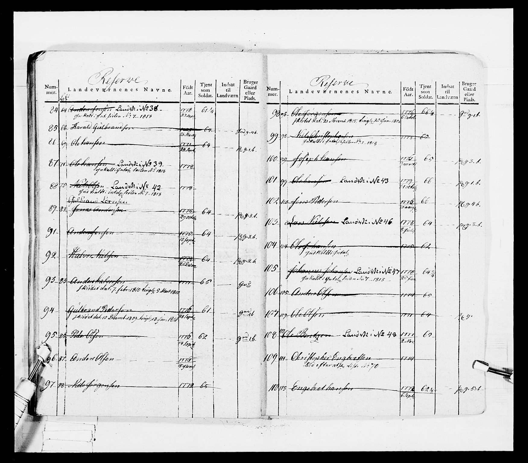 Generalitets- og kommissariatskollegiet, Det kongelige norske kommissariatskollegium, AV/RA-EA-5420/E/Eh/L0036a: Nordafjelske gevorbne infanteriregiment, 1813, p. 379