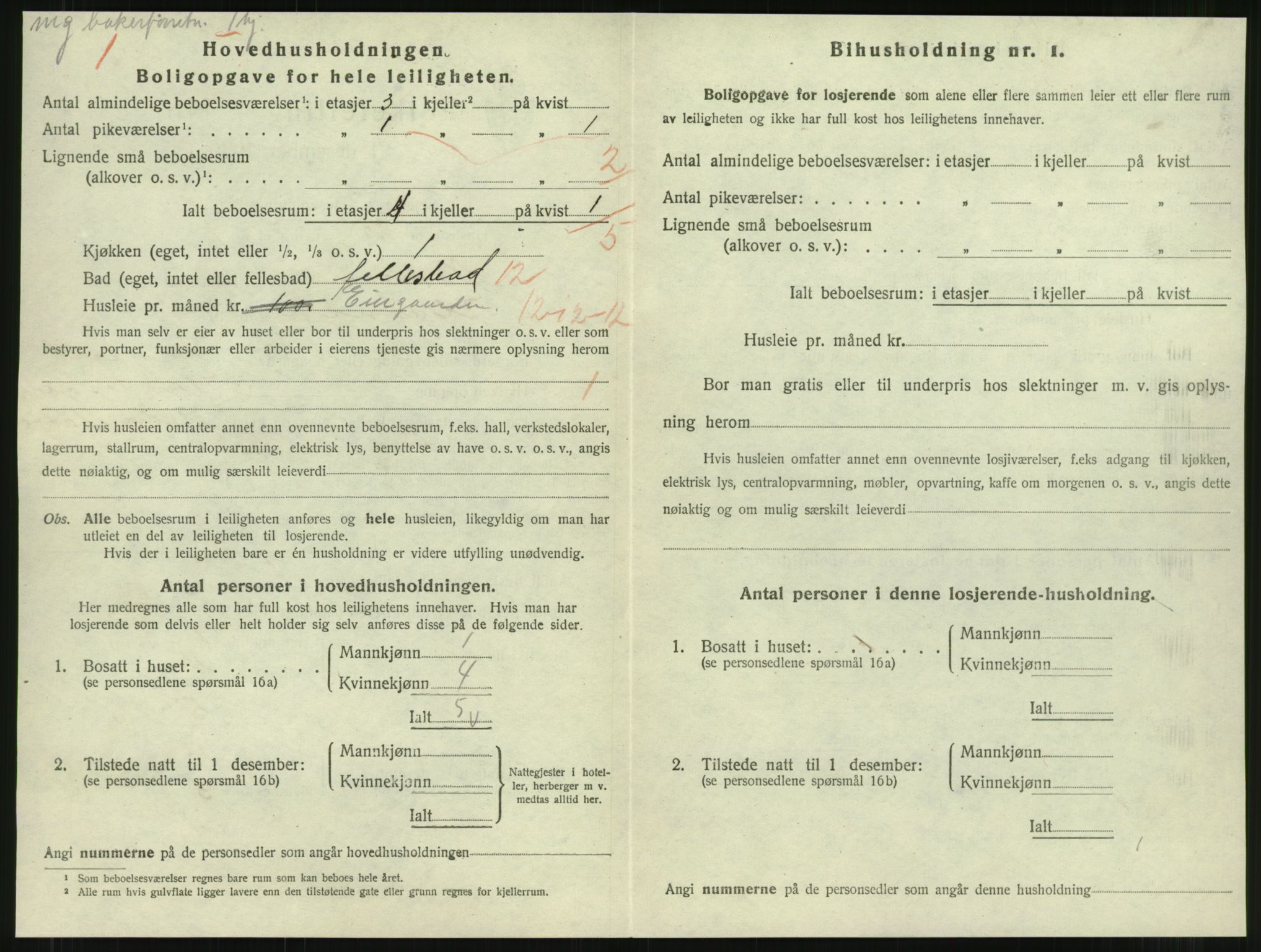 SAT, 1920 census for Namsos, 1920, p. 842