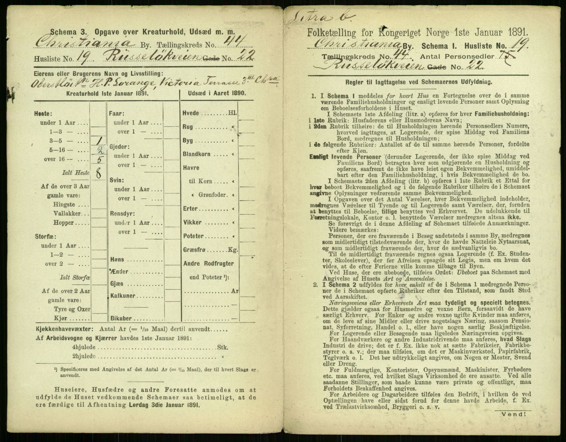 RA, 1891 census for 0301 Kristiania, 1891, p. 26631