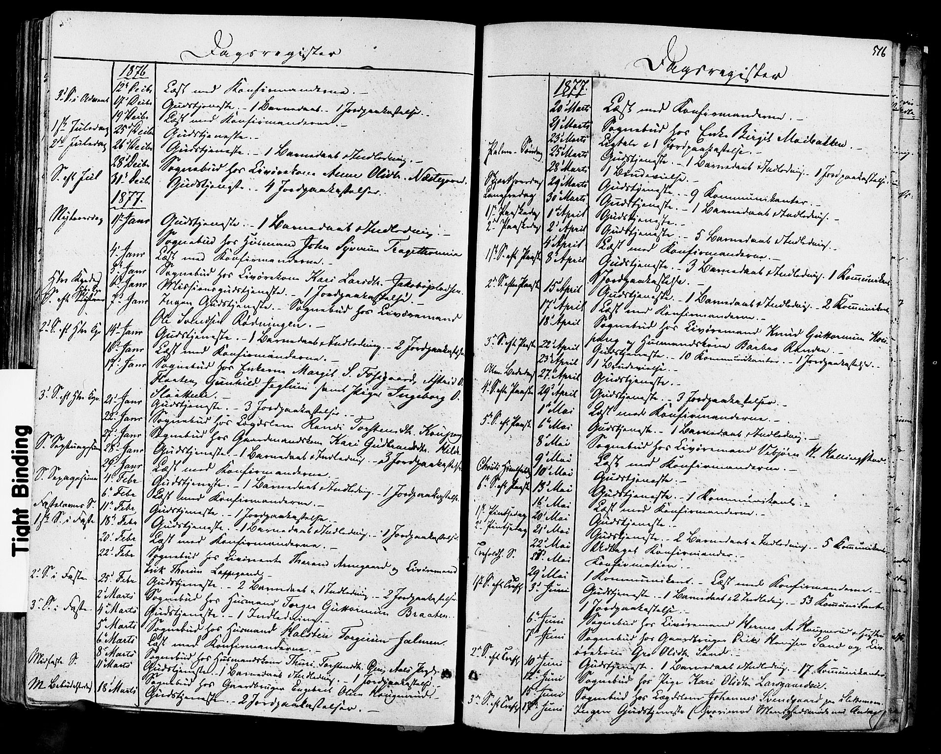 Hol kirkebøker, SAKO/A-227/F/Fa/L0002: Parish register (official) no. I 2, 1870-1886, p. 516