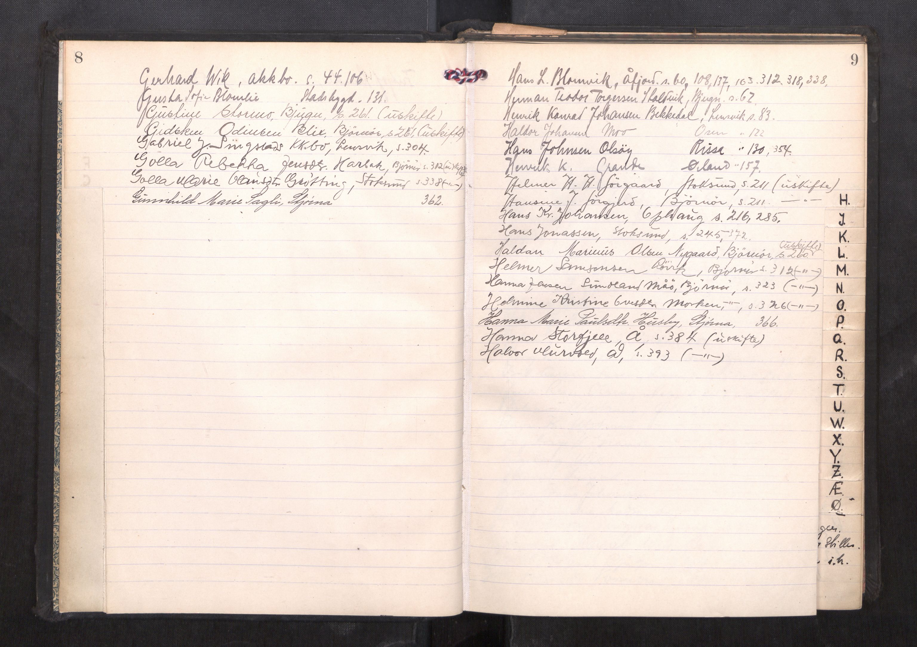 Fosen sorenskriveri, AV/SAT-A-1107/1/3/3B/L0014: Skiftebehandlingsprotokoll, 1927-1929, p. 8-9