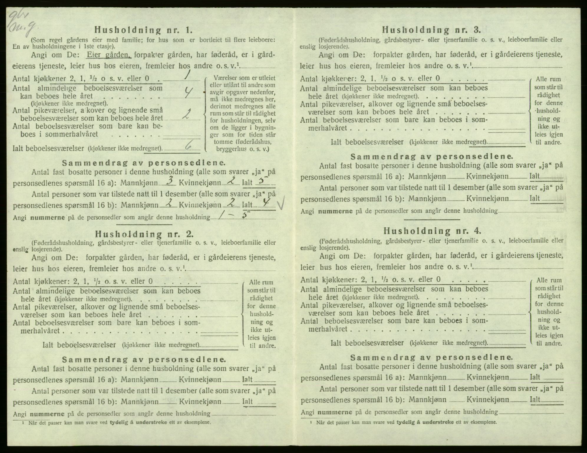 SAB, 1920 census for Kinsarvik, 1920, p. 563