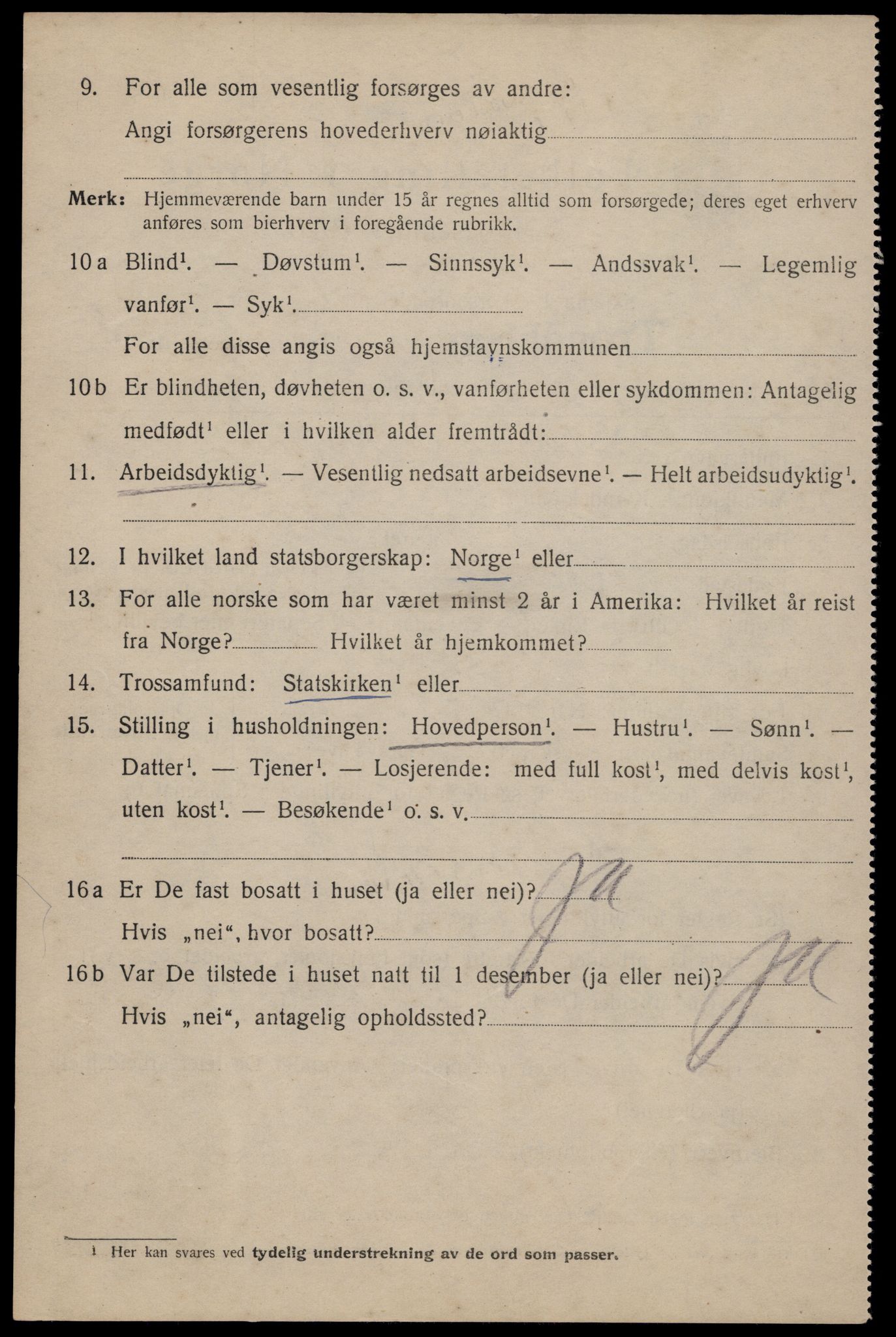 SAT, 1920 census for Trondheim, 1920, p. 96103