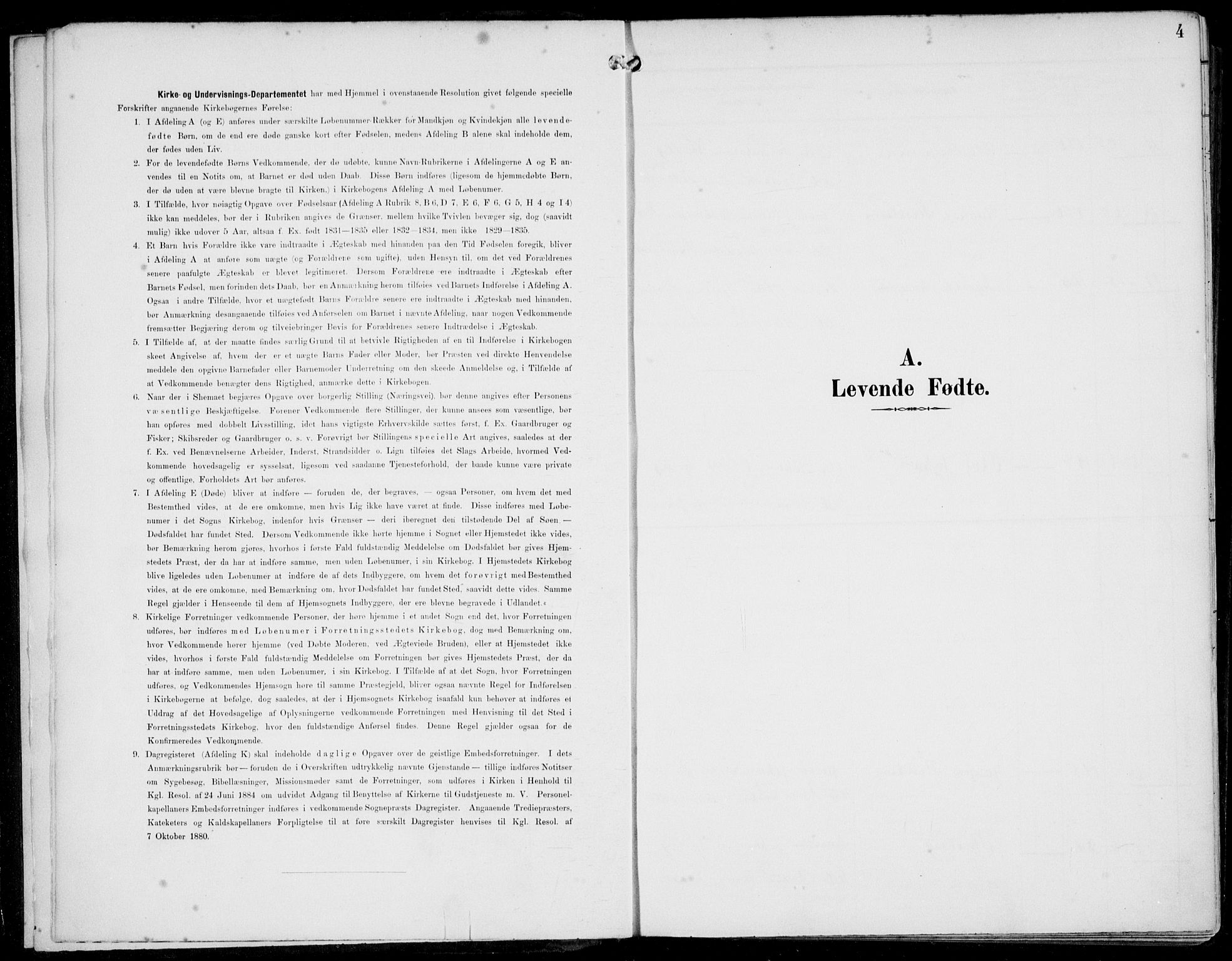 Sveio Sokneprestembete, SAB/A-78501/H/Haa: Parish register (official) no. B  3, 1894-1906, p. 4