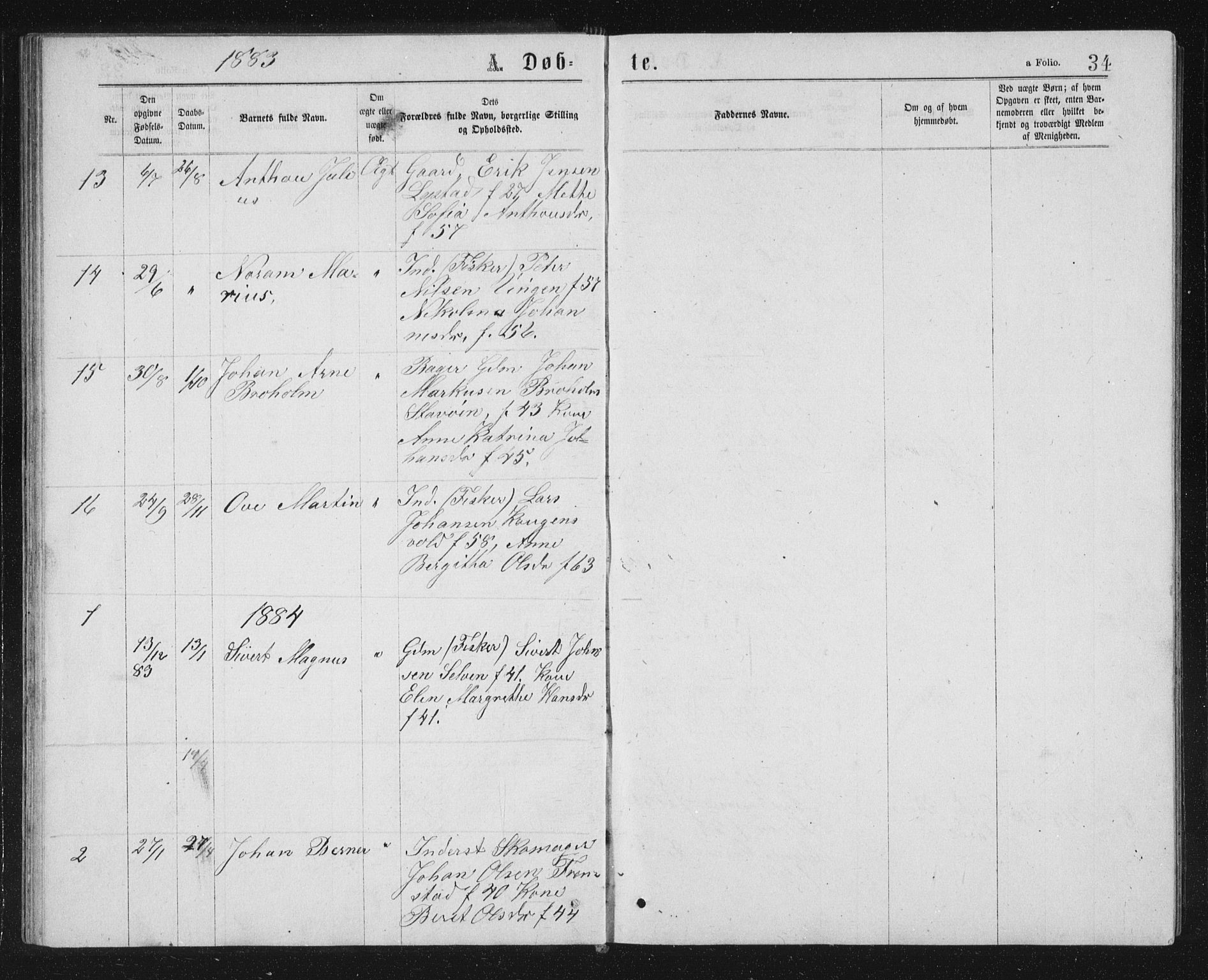 Ministerialprotokoller, klokkerbøker og fødselsregistre - Sør-Trøndelag, AV/SAT-A-1456/662/L0756: Parish register (copy) no. 662C01, 1869-1891, p. 34