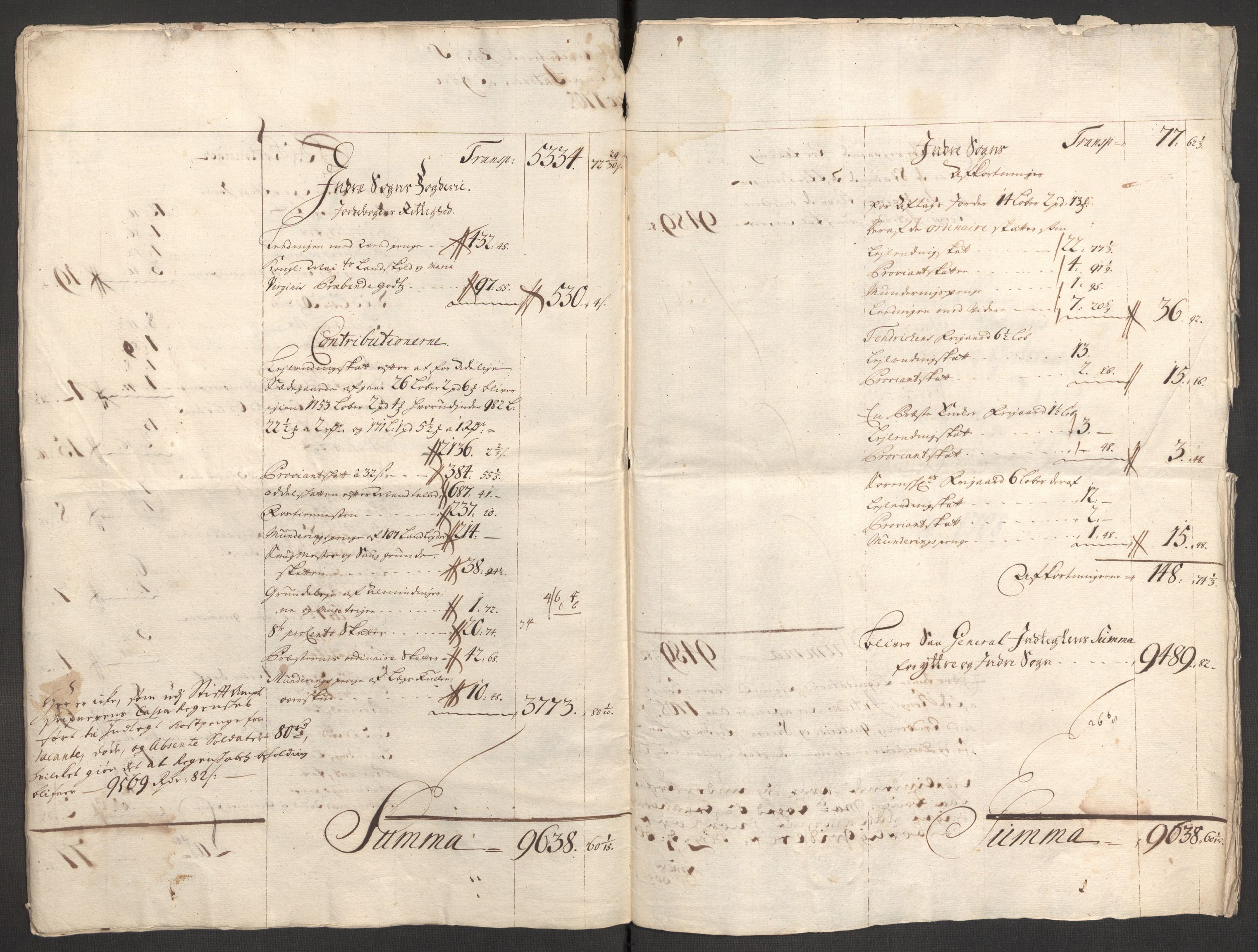 Rentekammeret inntil 1814, Reviderte regnskaper, Fogderegnskap, AV/RA-EA-4092/R52/L3315: Fogderegnskap Sogn, 1708, p. 14