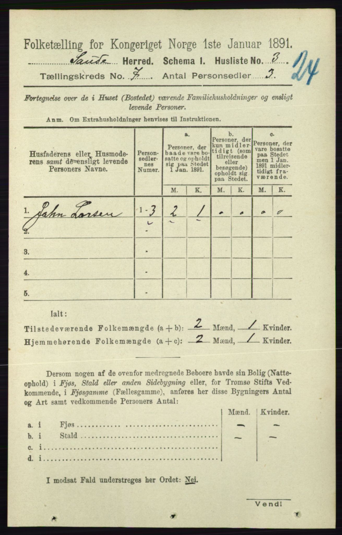 RA, 1891 census for 0822 Sauherad, 1891, p. 1986