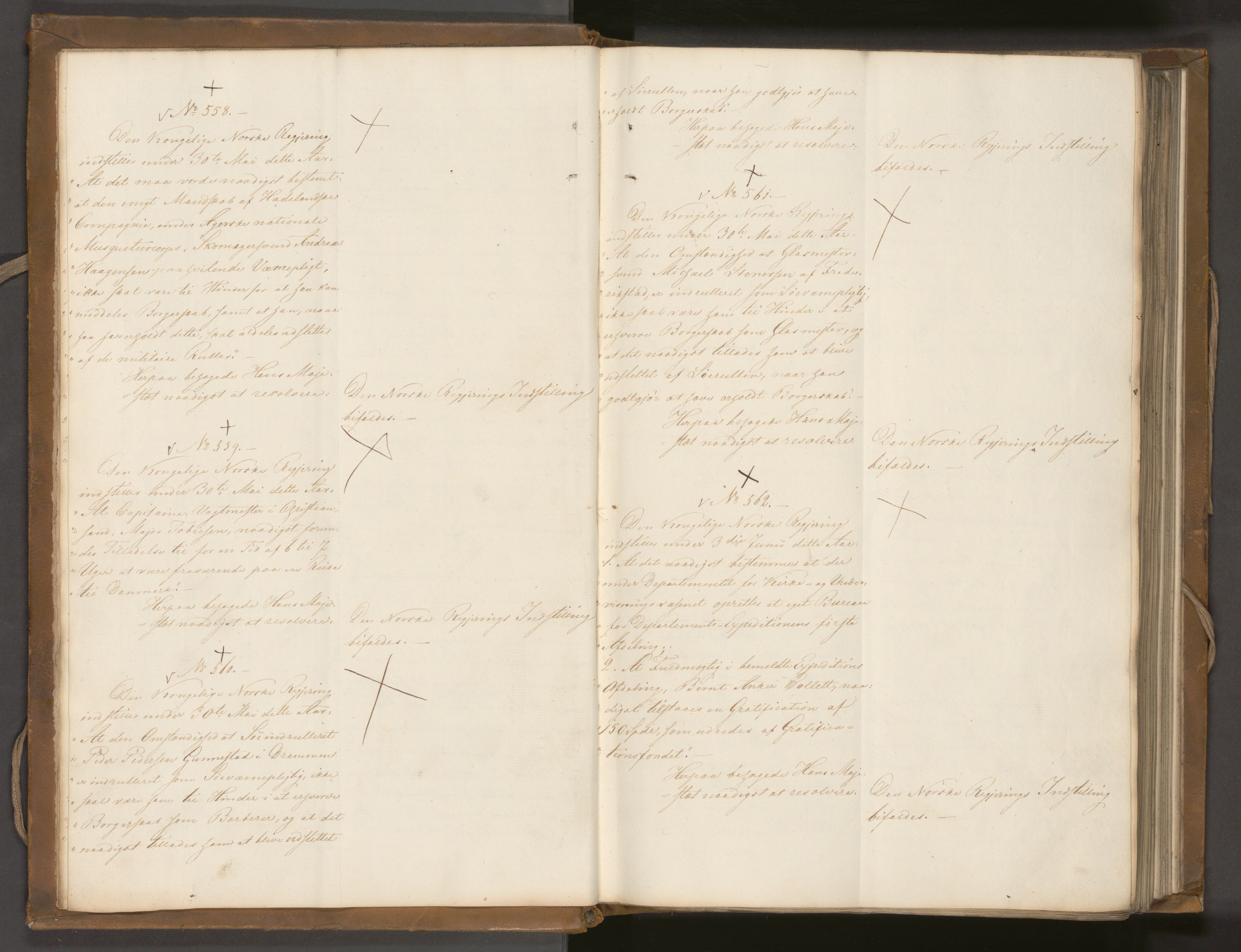 Statsrådssekretariatet, AV/RA-S-1001/A/Ab/L0039: Kgl. res. nr. 551-1179, 2. halvår, 1834