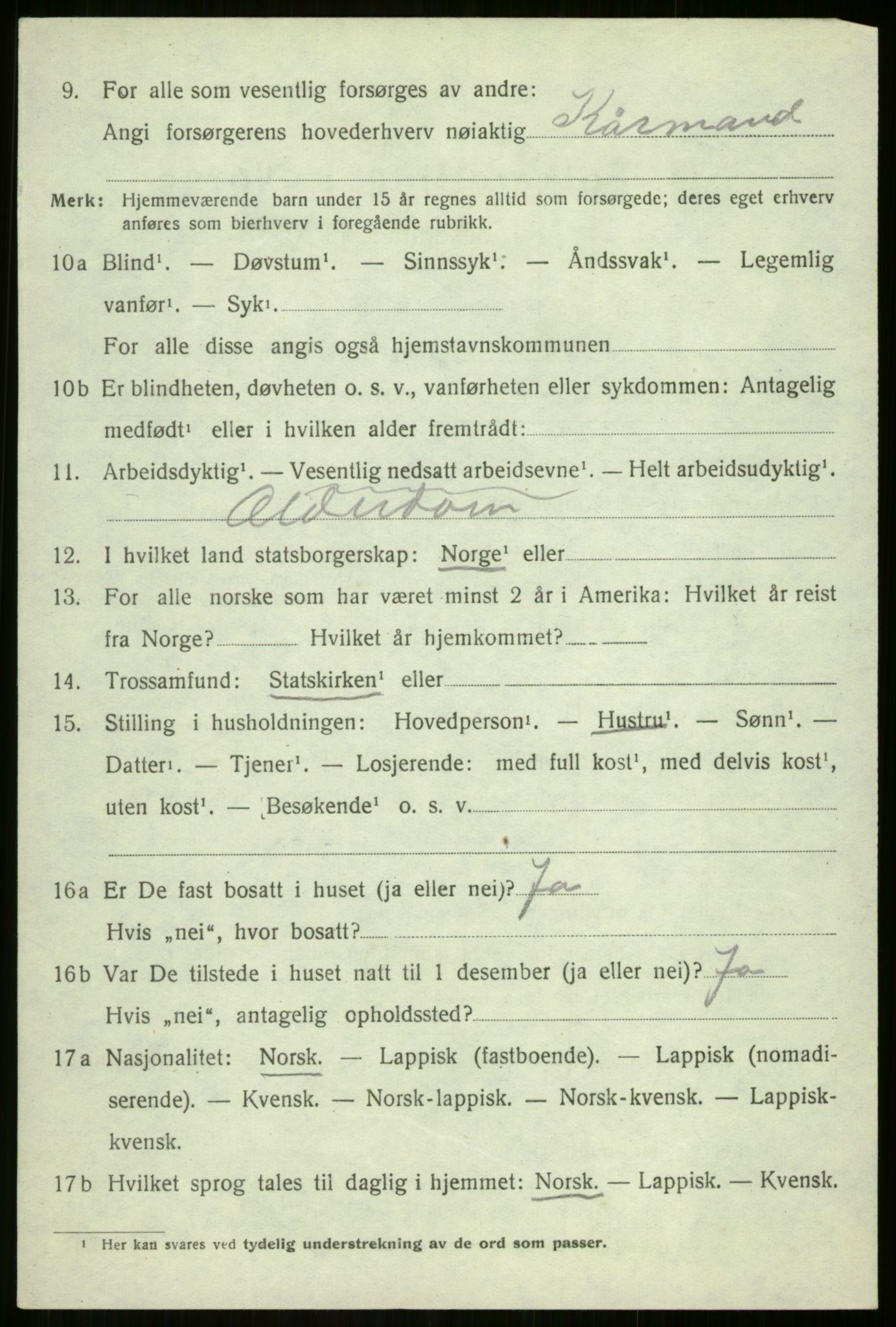 SATØ, 1920 census for Sørreisa, 1920, p. 2971