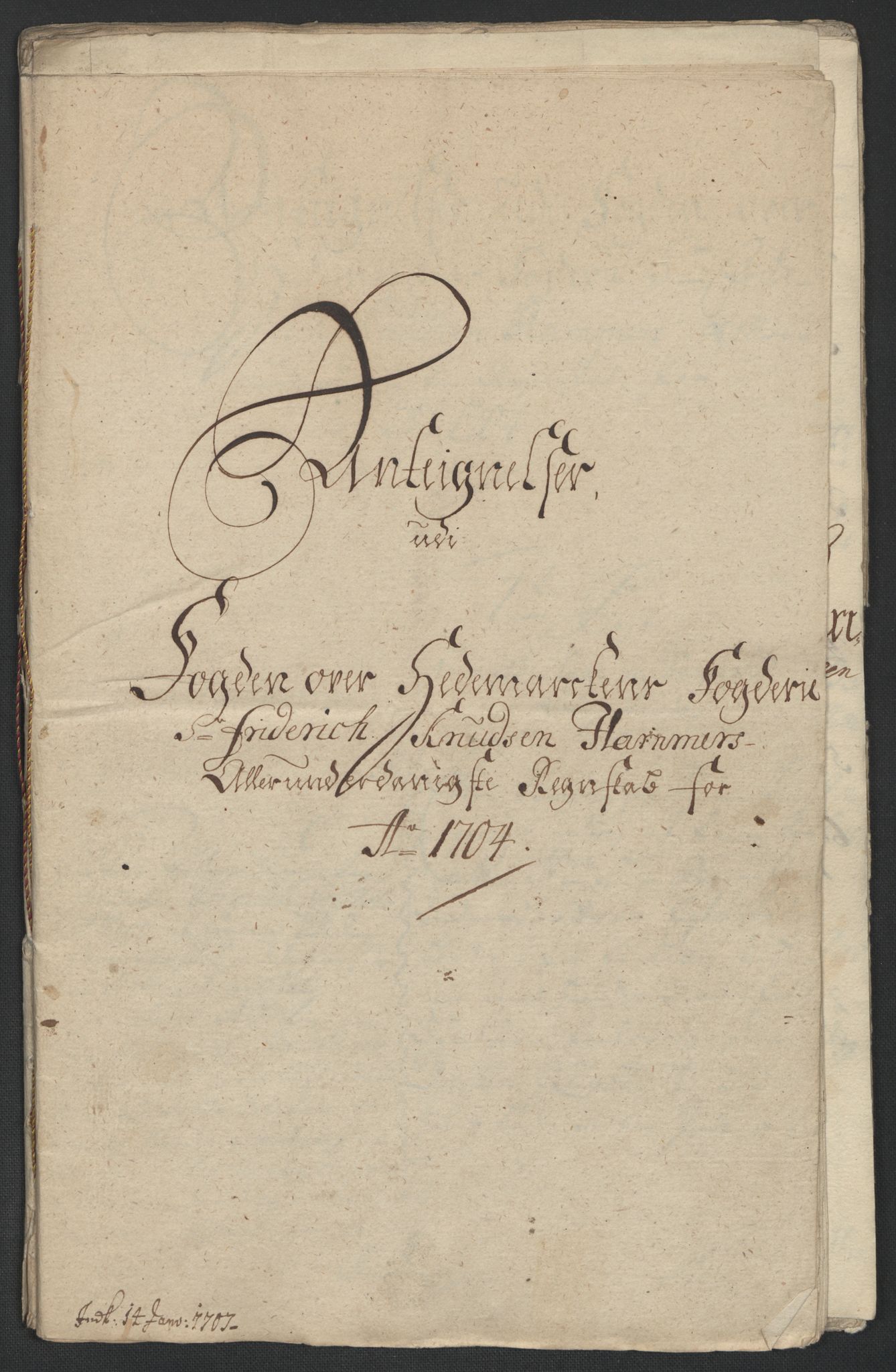 Rentekammeret inntil 1814, Reviderte regnskaper, Fogderegnskap, AV/RA-EA-4092/R16/L1041: Fogderegnskap Hedmark, 1703-1704, p. 483