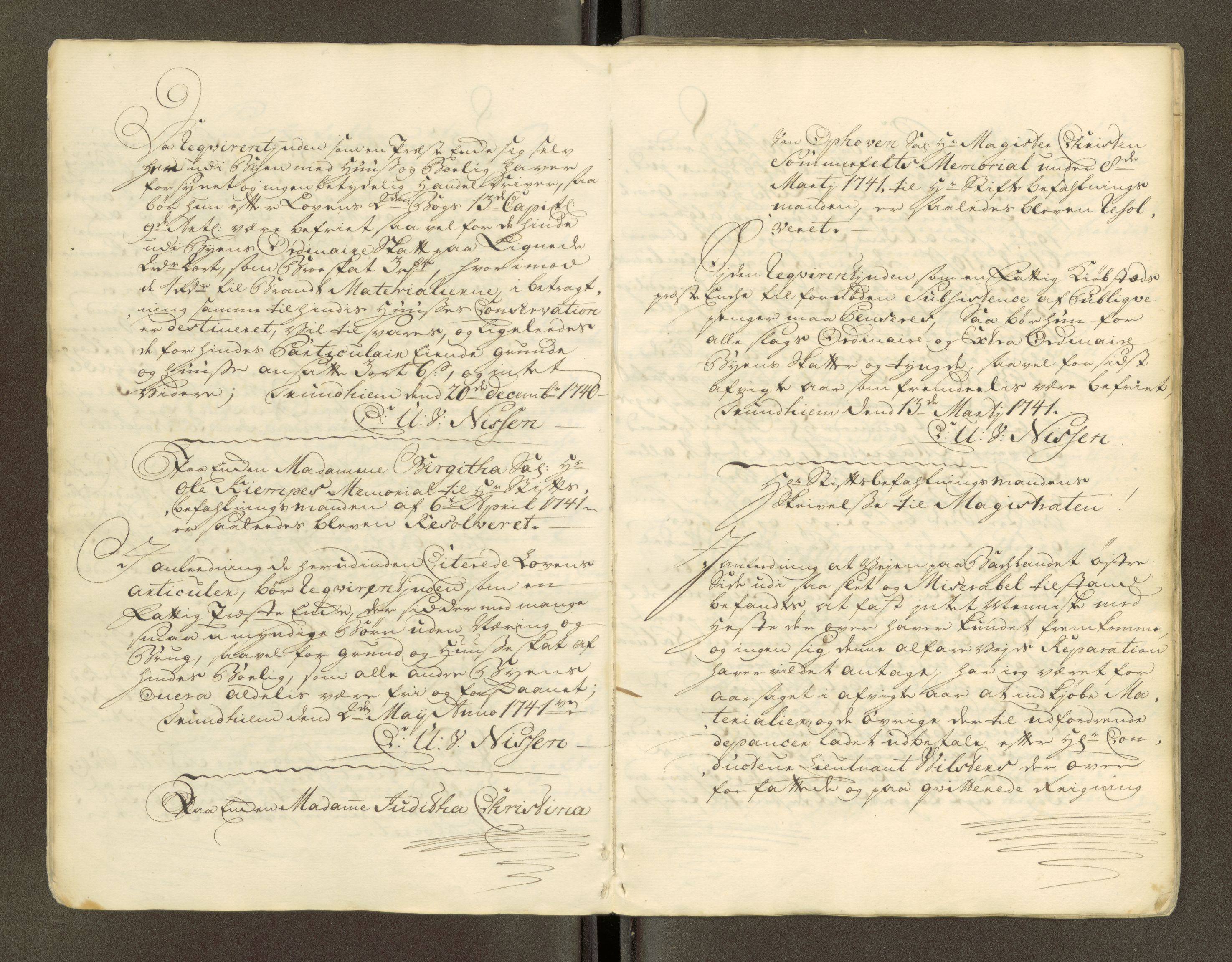 Trondheim magistrat, AV/SAT-A-4372/D/Da/L0007: Skattemanntall, 1740-1745, p. 201