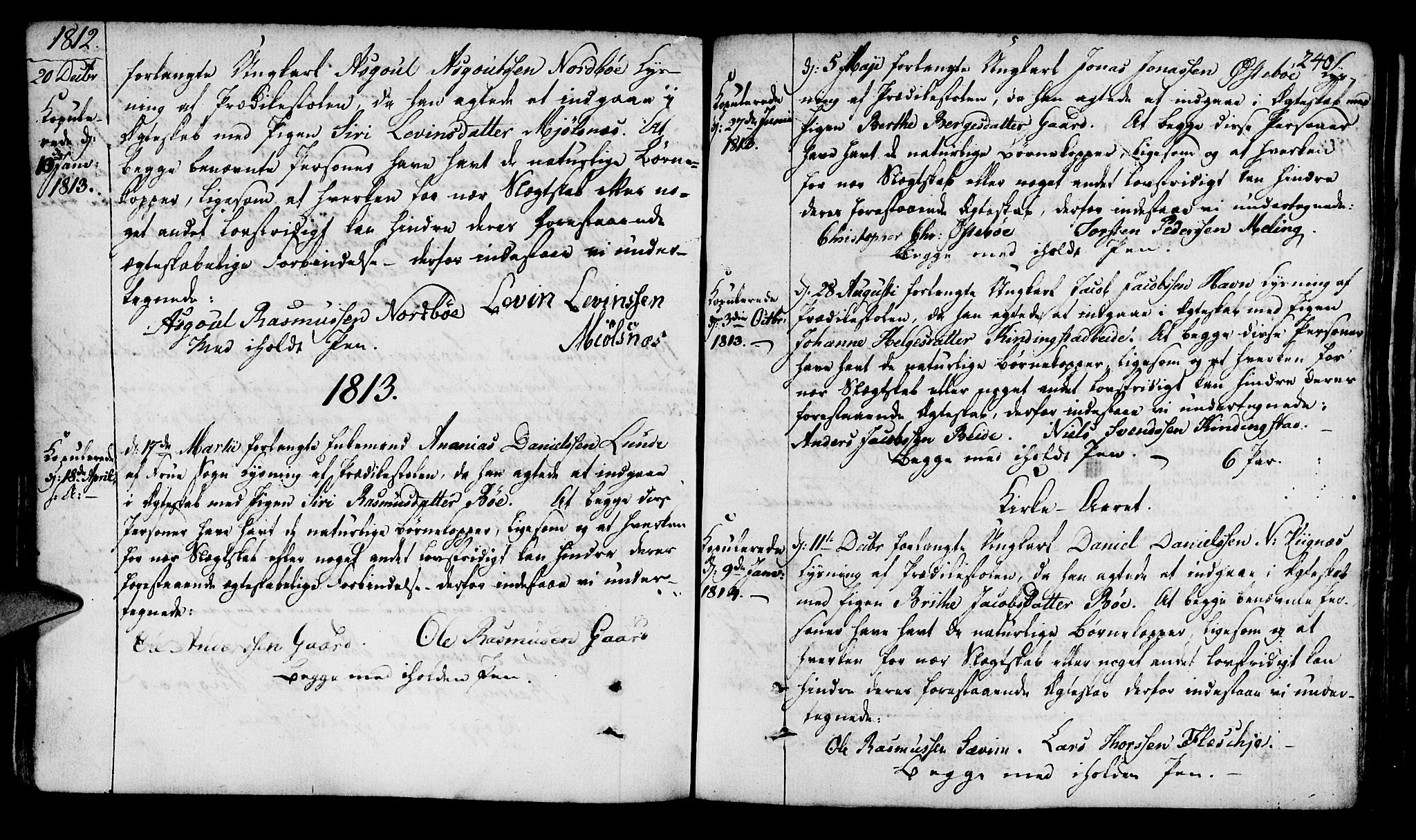 Finnøy sokneprestkontor, SAST/A-101825/H/Ha/Haa/L0005: Parish register (official) no. A 5, 1773-1816, p. 240