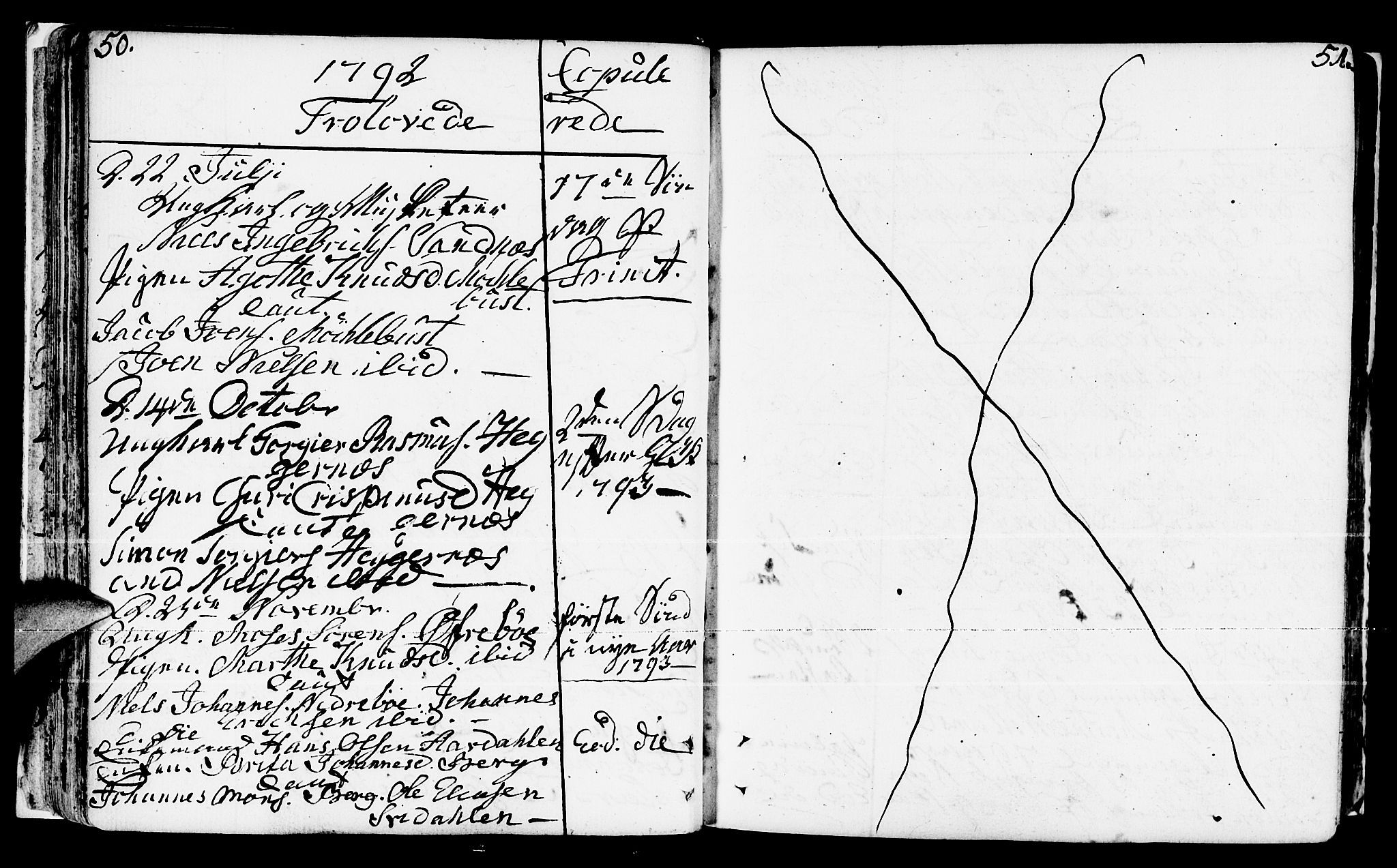 Jølster sokneprestembete, AV/SAB-A-80701/H/Haa/Haaa/L0005: Parish register (official) no. A 5, 1790-1821, p. 50-51