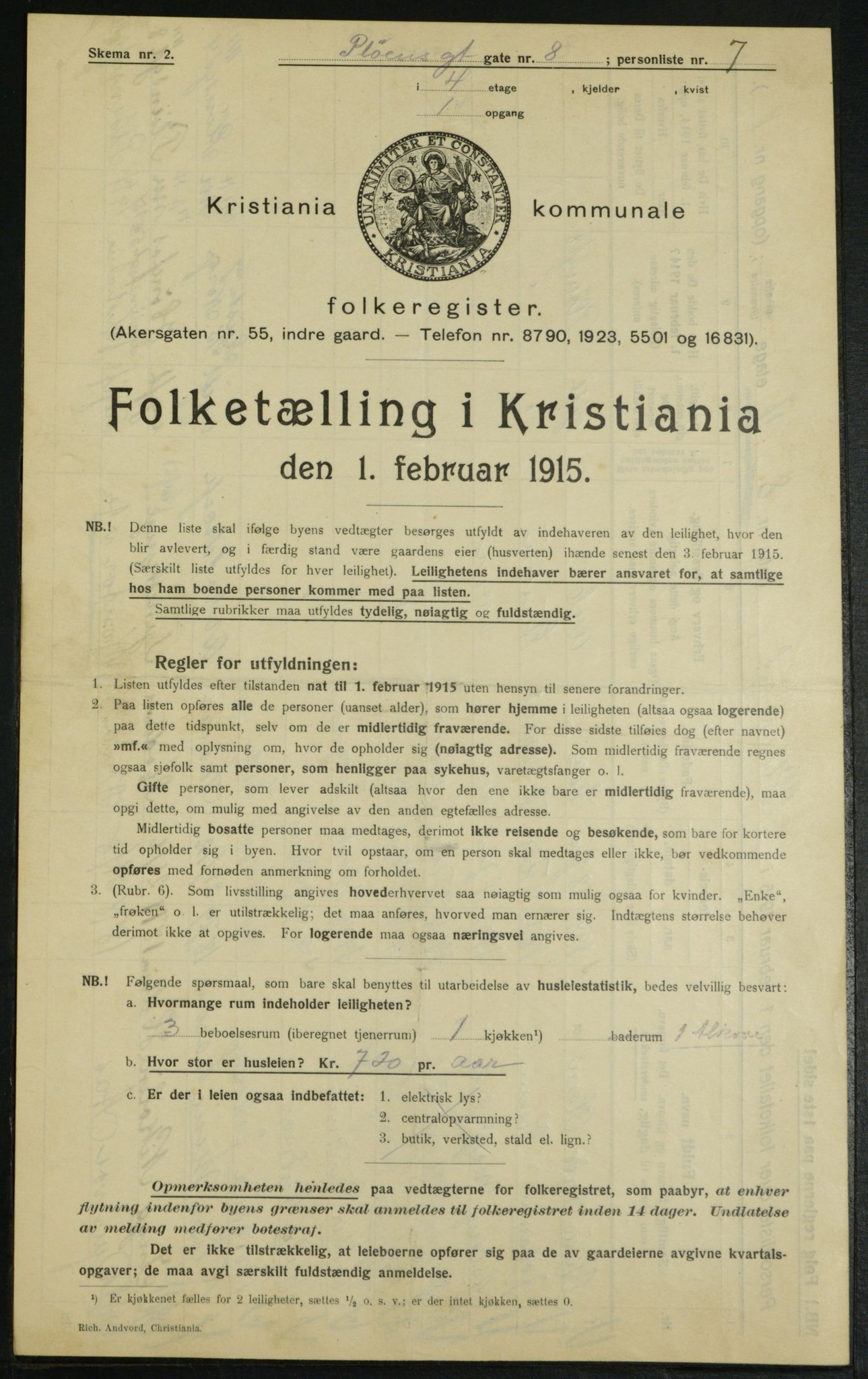 OBA, Municipal Census 1915 for Kristiania, 1915, p. 80329