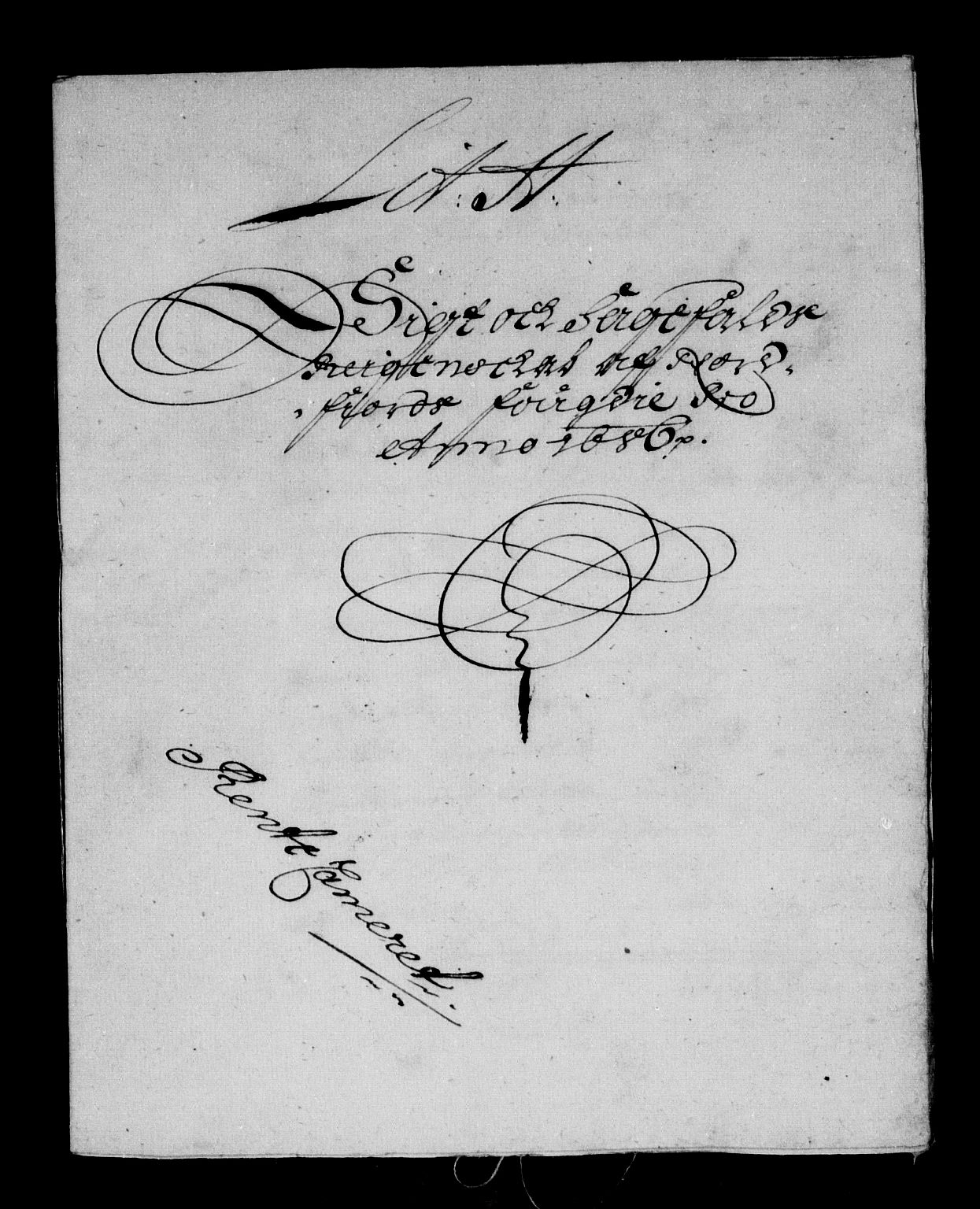 Rentekammeret inntil 1814, Reviderte regnskaper, Stiftamtstueregnskaper, Bergen stiftamt, AV/RA-EA-6043/R/Rc/L0080: Bergen stiftamt, 1686