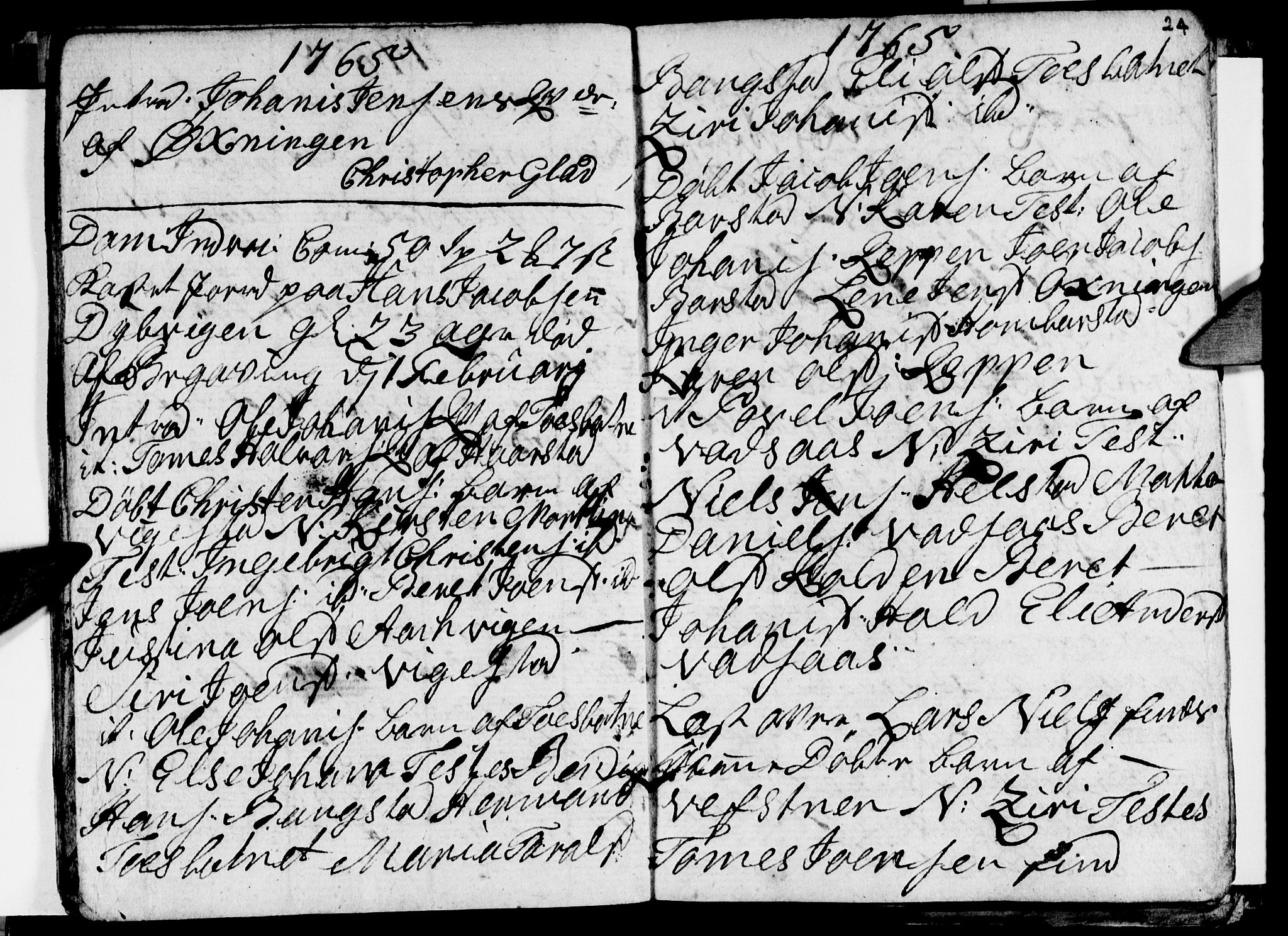 Ministerialprotokoller, klokkerbøker og fødselsregistre - Nordland, AV/SAT-A-1459/810/L0138: Parish register (official) no. 810A02, 1763-1770, p. 24