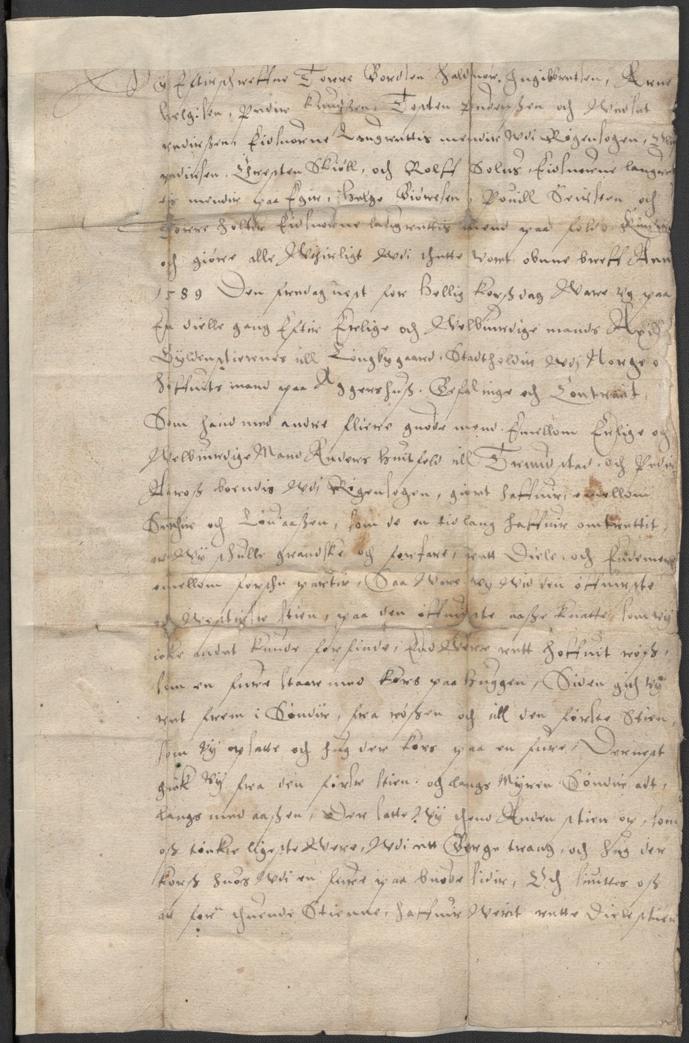 Riksarkivets diplomsamling, AV/RA-EA-5965/F02/L0090: Dokumenter, 1589, p. 49