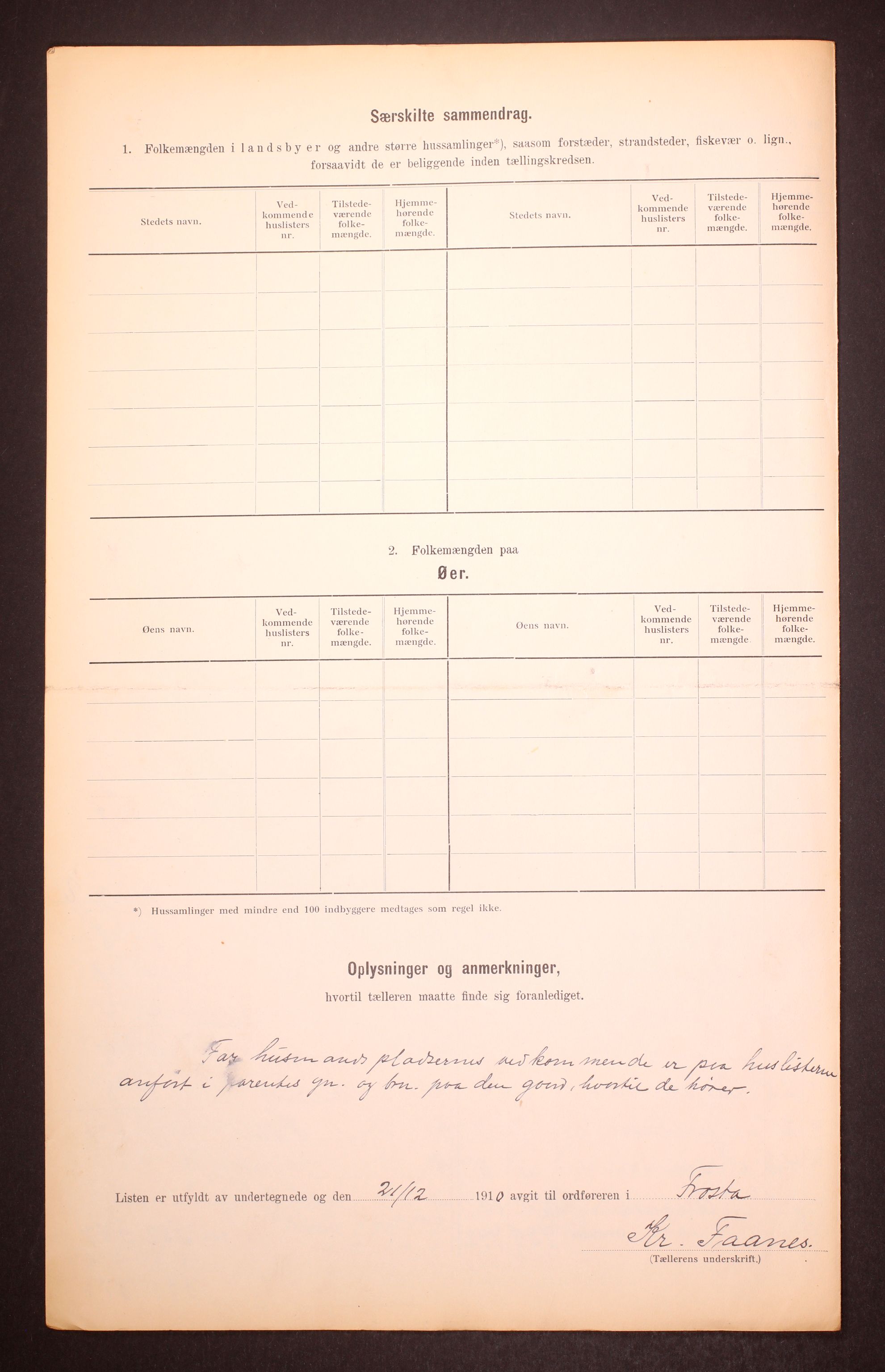 RA, 1910 census for Frosta, 1910, p. 24