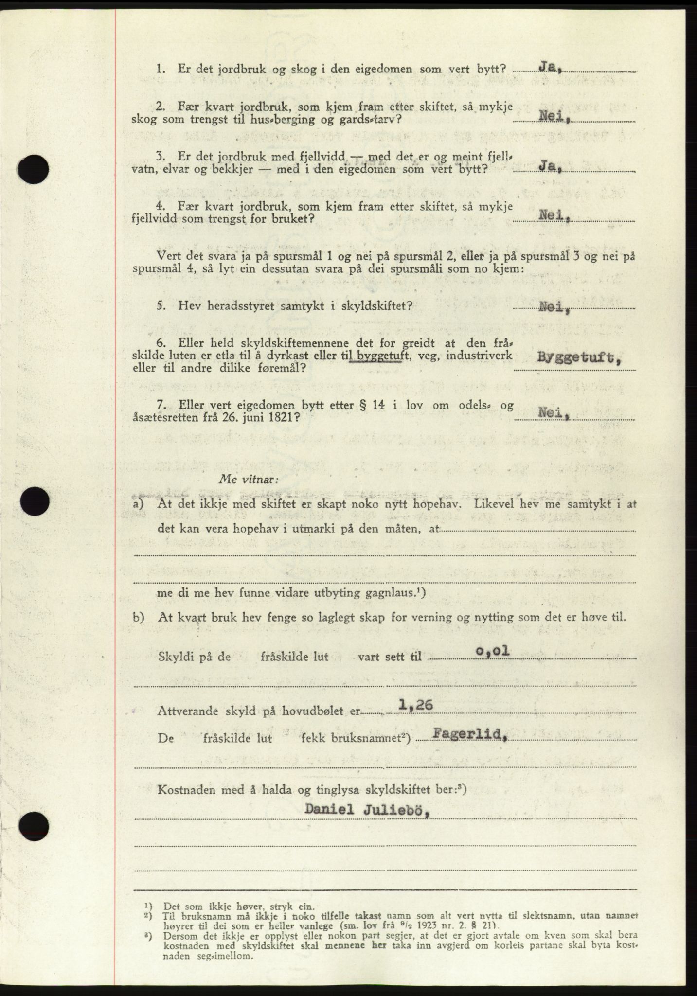 Søre Sunnmøre sorenskriveri, AV/SAT-A-4122/1/2/2C/L0082: Mortgage book no. 8A, 1948-1948, Diary no: : 617/1948