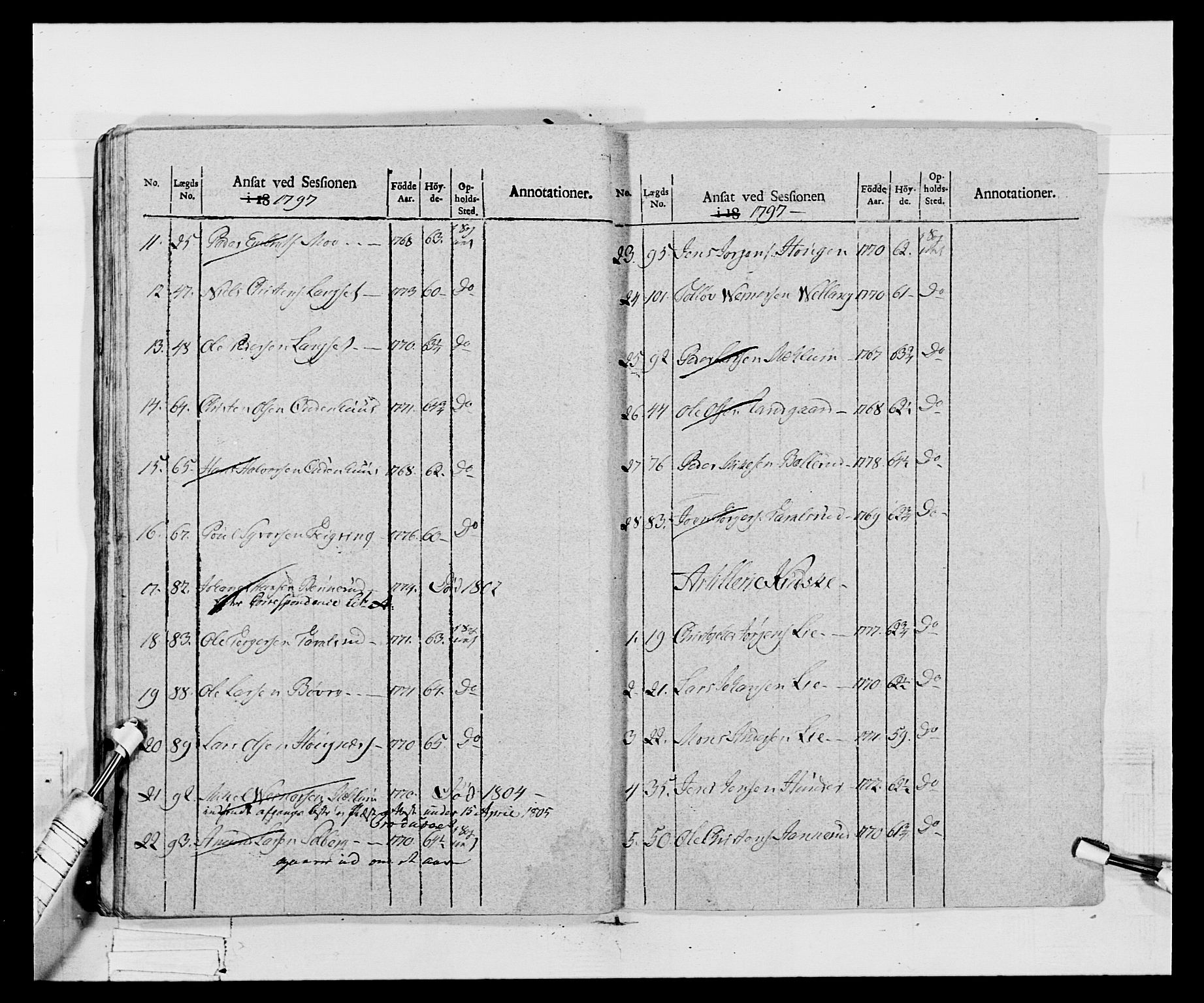 Generalitets- og kommissariatskollegiet, Det kongelige norske kommissariatskollegium, AV/RA-EA-5420/E/Eh/L0068: Opplandske nasjonale infanteriregiment, 1802-1805, p. 484